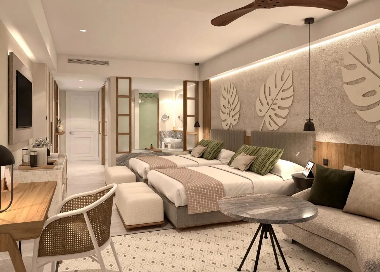 Bed in Secrets Playa Esmeralda Resort & Spa - All Inclusive