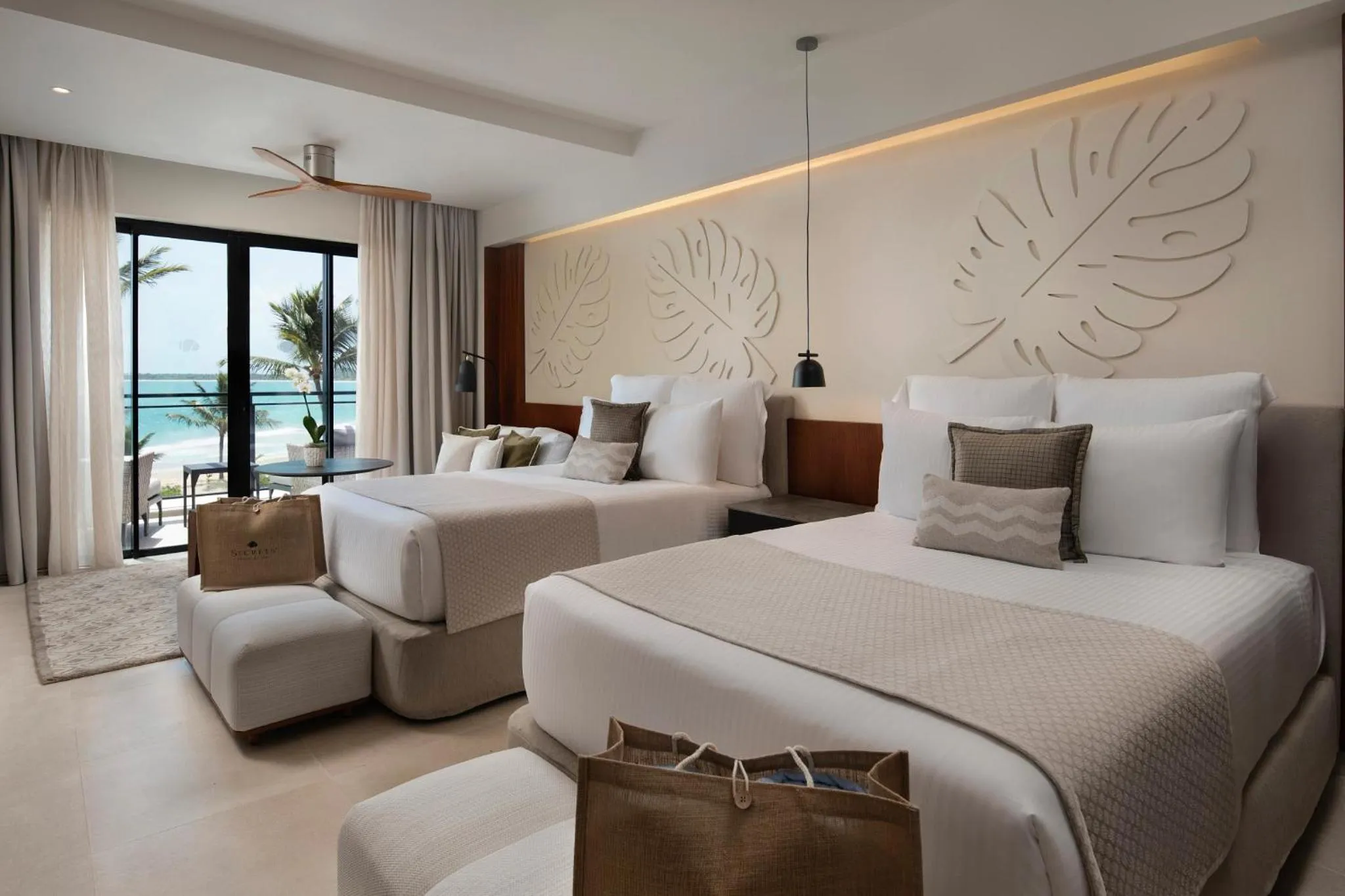 Bed in Secrets Playa Esmeralda Resort & Spa - All Inclusive