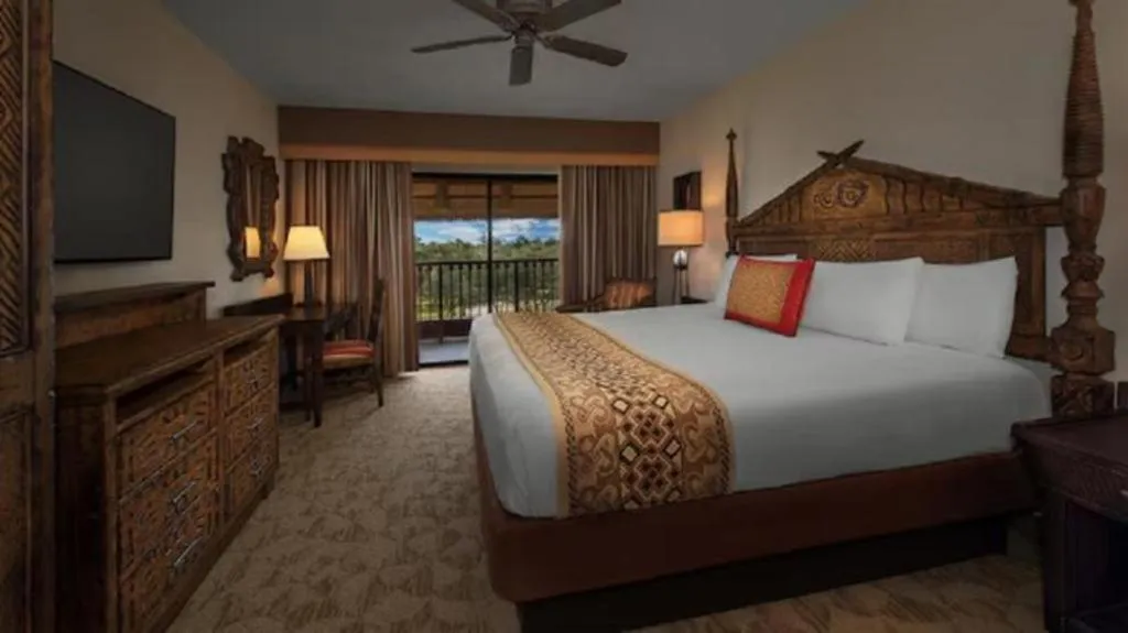 Bed in Disney's Animal Kingdom Villas - Jambo House