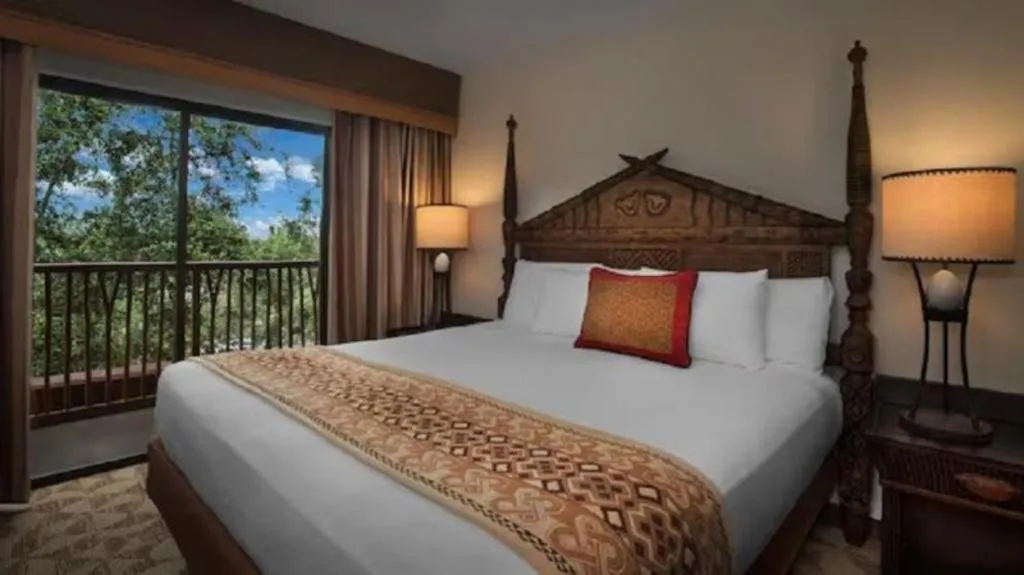 Bed in Disney's Animal Kingdom Villas - Jambo House
