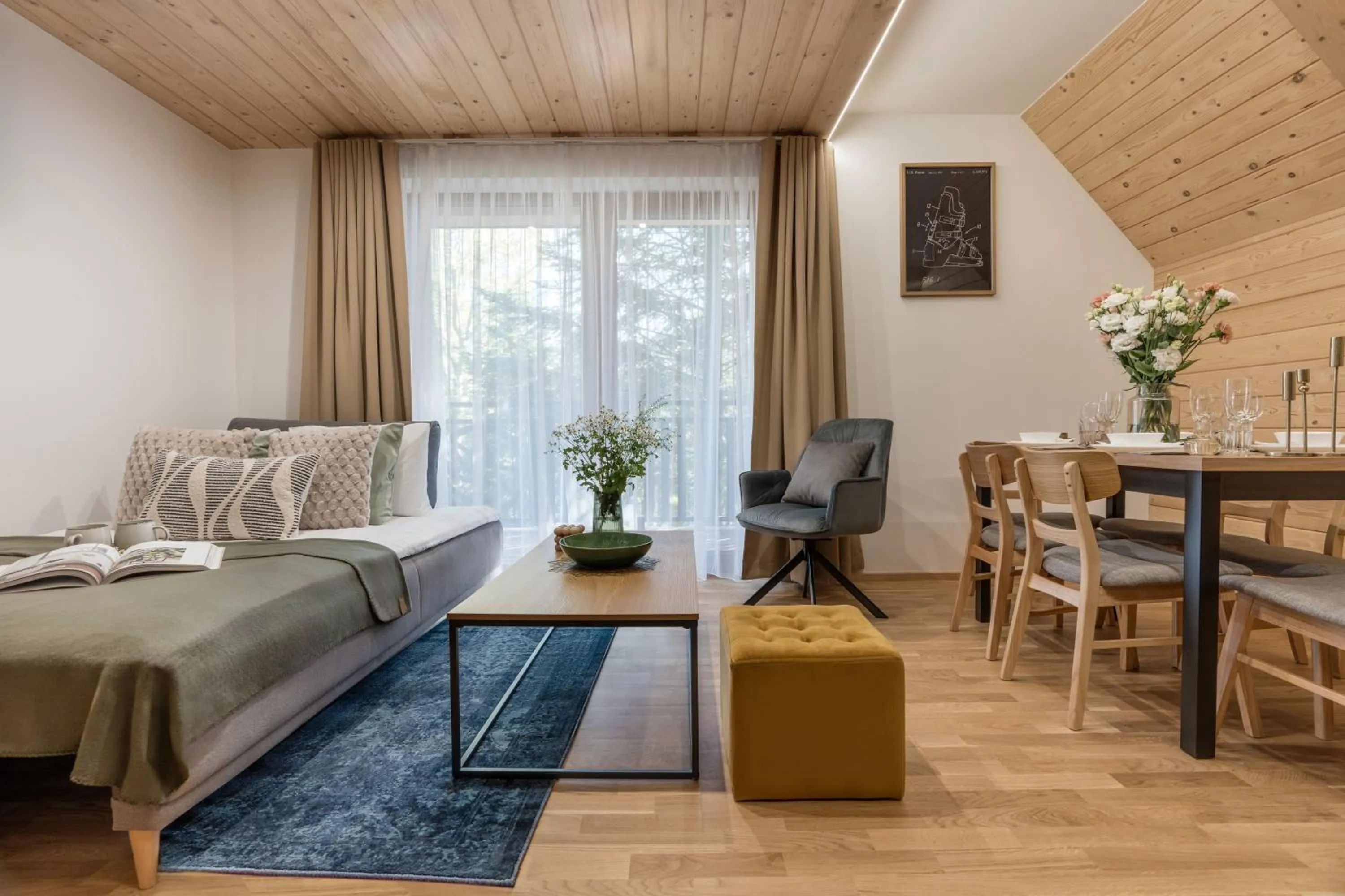 Living room, Bed in Apres Ski Bachleda - LoftAffair Collection