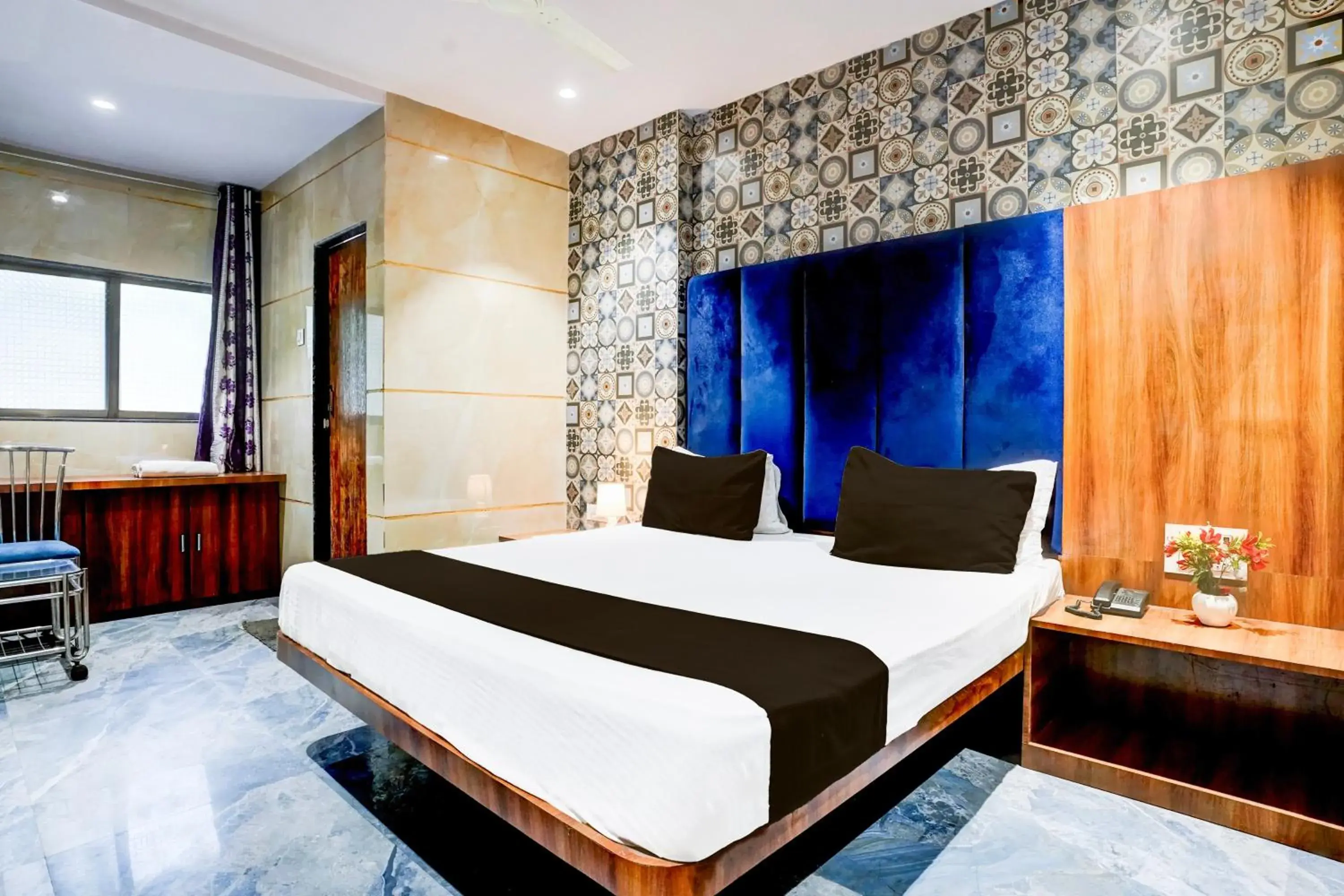 Bedroom, Bed in Hotel O Shiv Sai Residency Lodging & Boarding Bedroom, Bed in Hotel O Shiv Sai Residency Lodging & Boarding