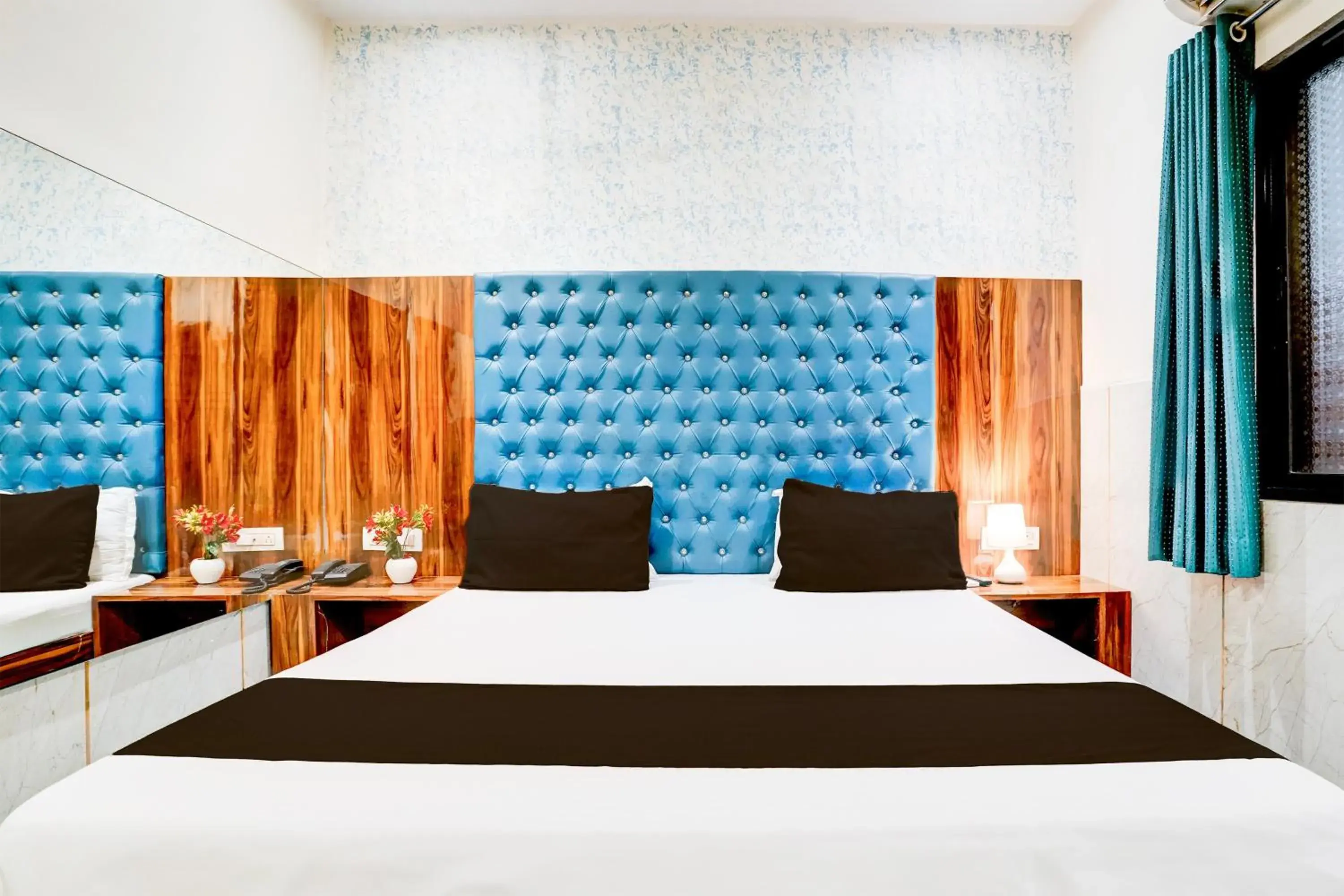 Bedroom, Bed in Hotel O Shiv Sai Residency Lodging & Boarding Bedroom, Bed in Hotel O Shiv Sai Residency Lodging & Boarding