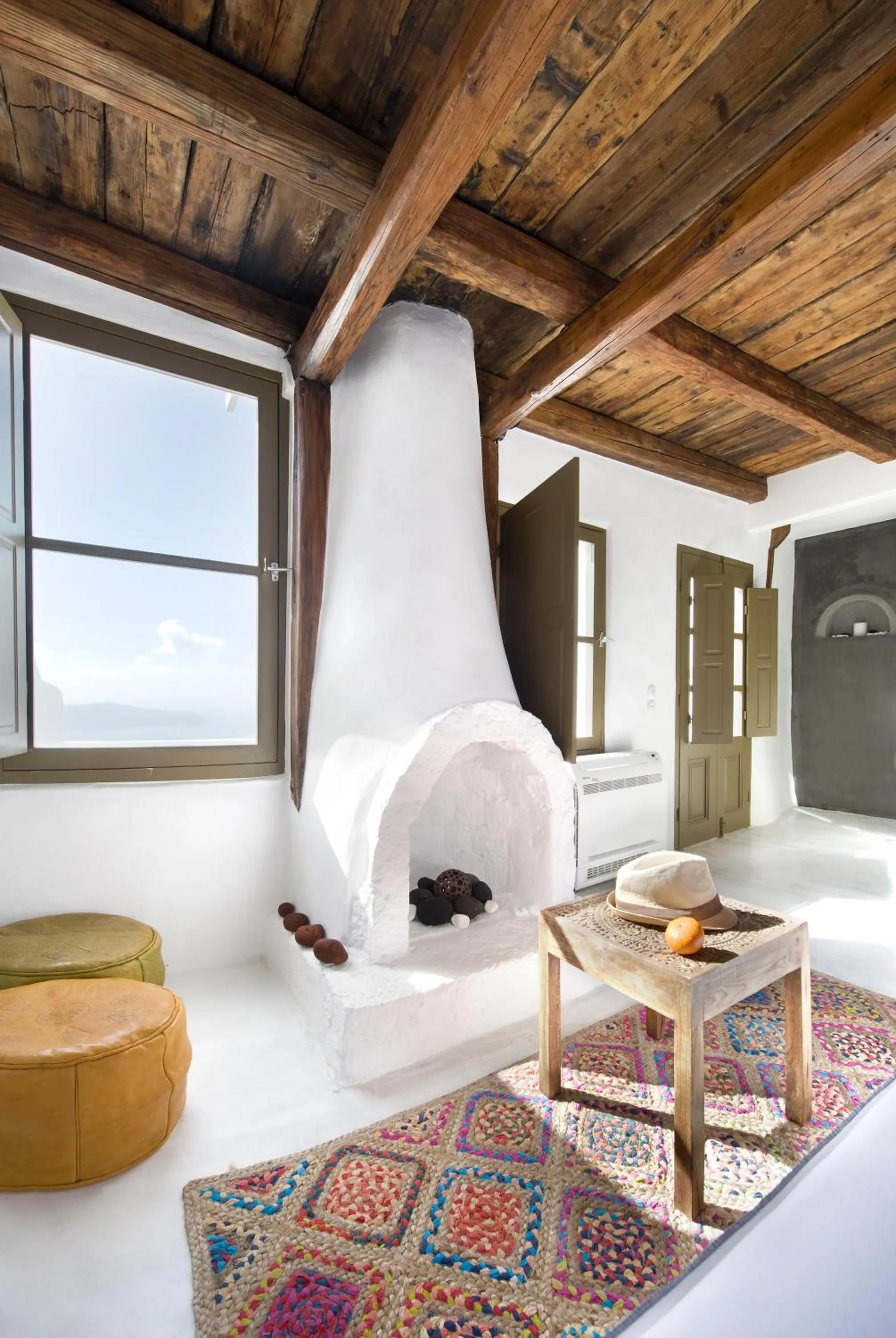 Seating area in Sophia Luxury Suites