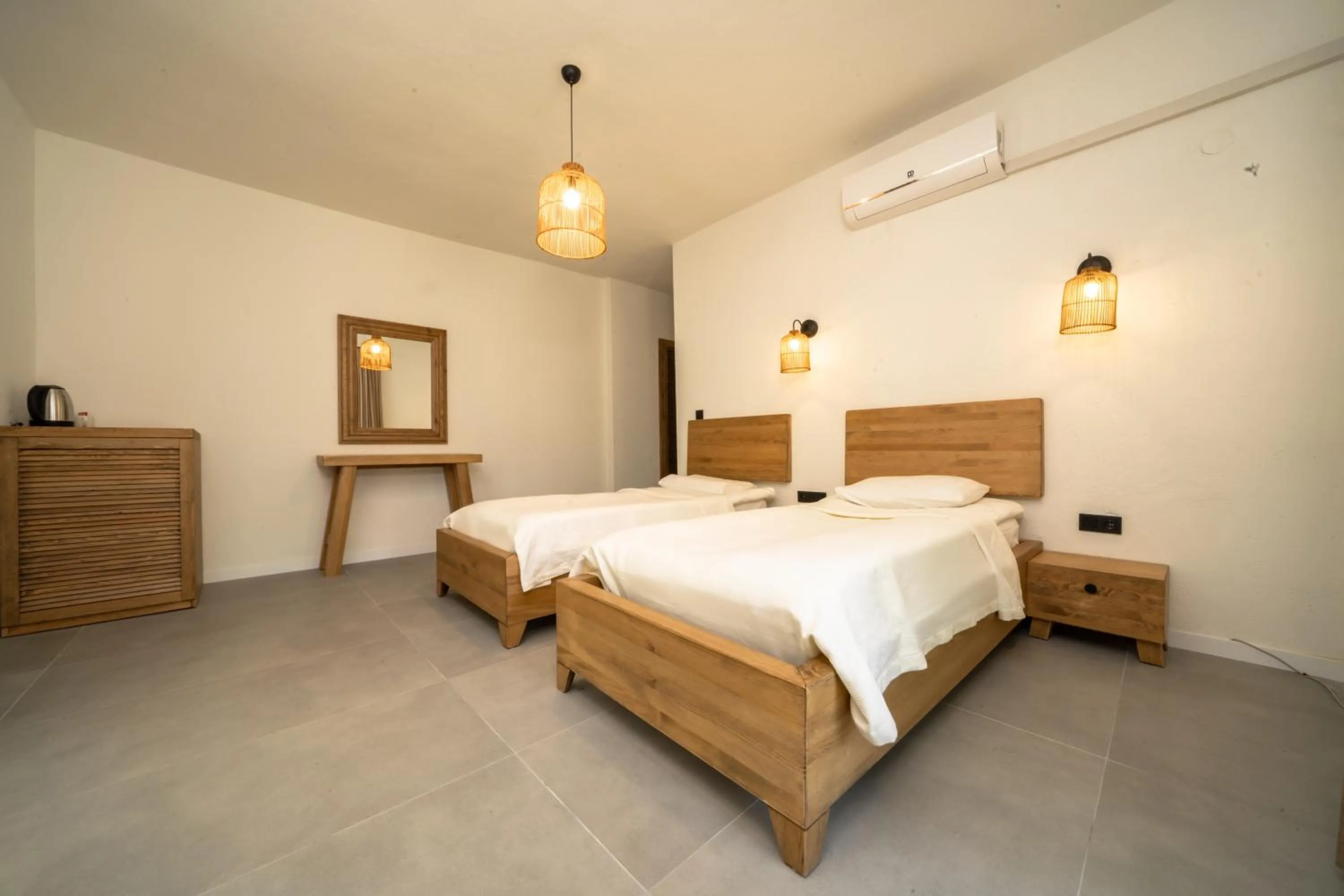 Bed in Zümrüt Çıralı Boutique Hotel