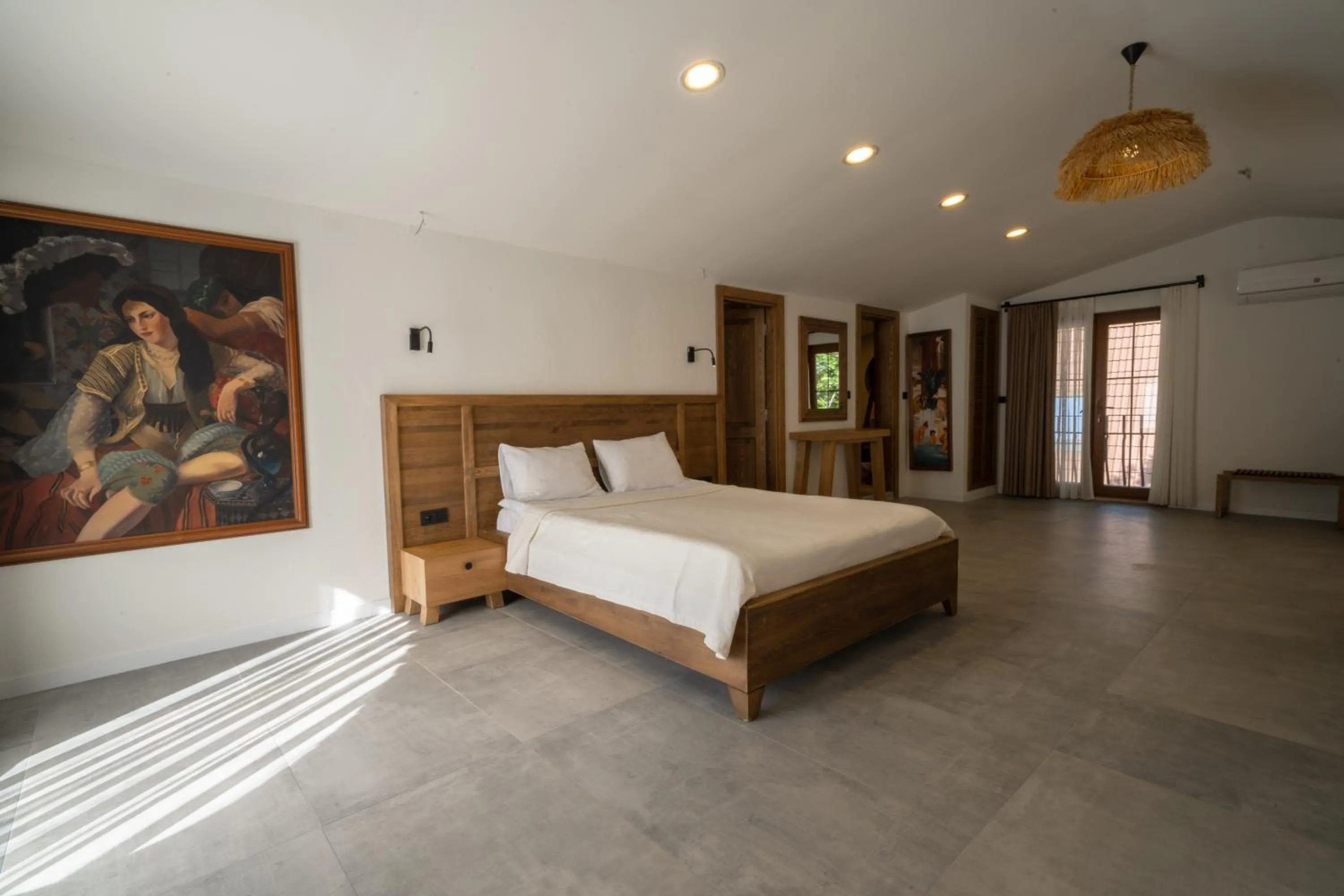 Bed in Zümrüt Çıralı Boutique Hotel