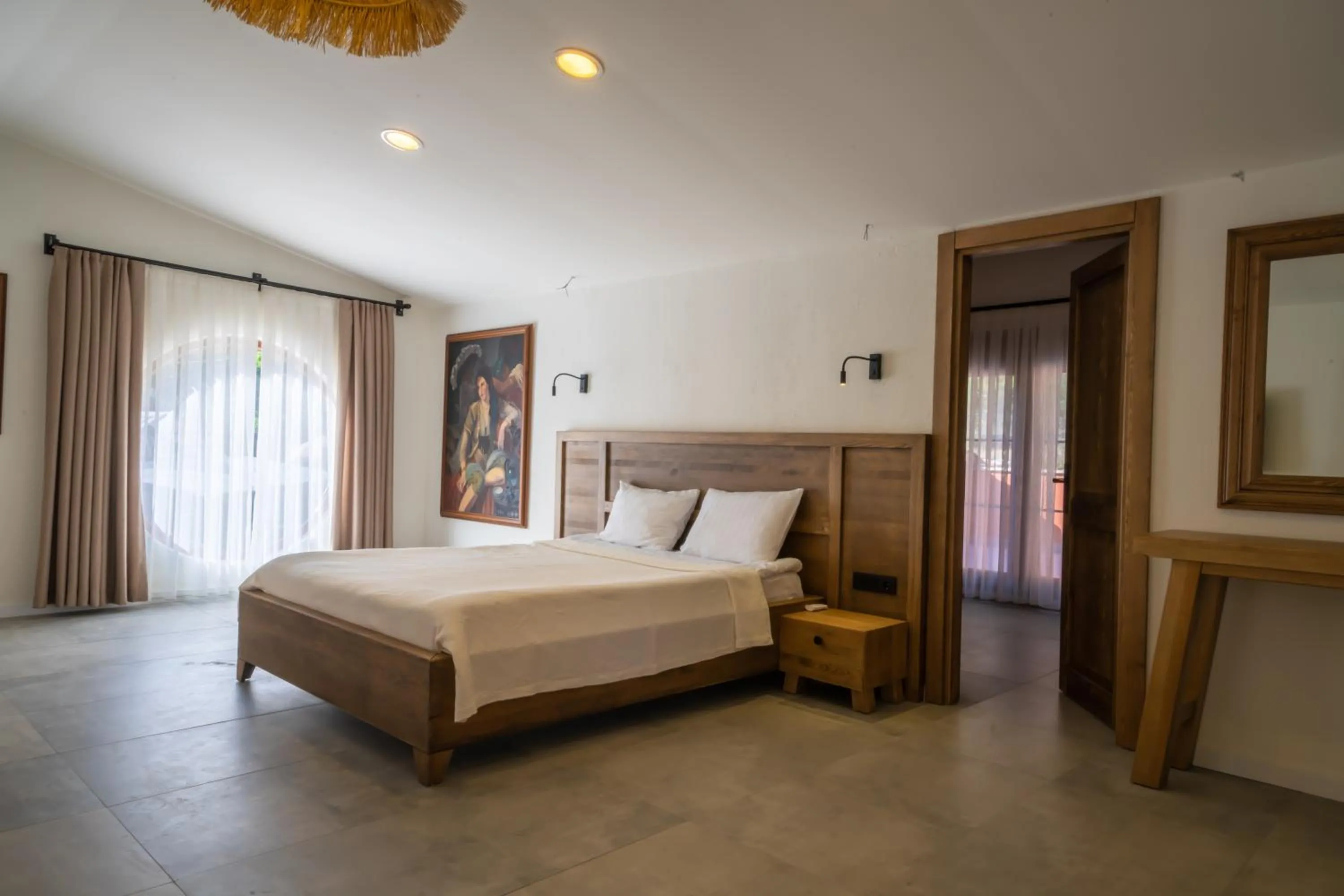 Bed in Zümrüt Çıralı Boutique Hotel