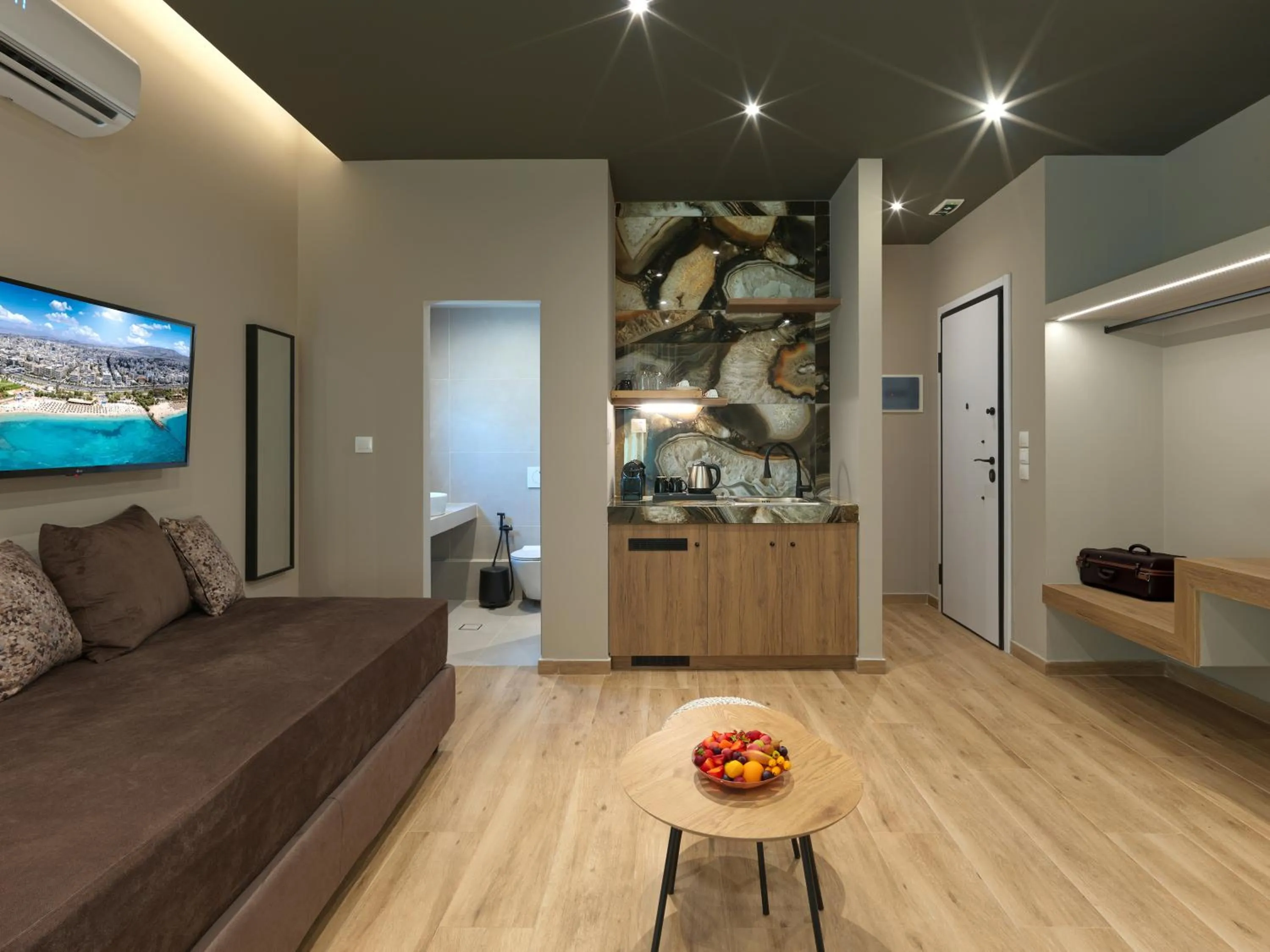 Photo of the whole room in YaPe Coastal Suites at Alimos Beach