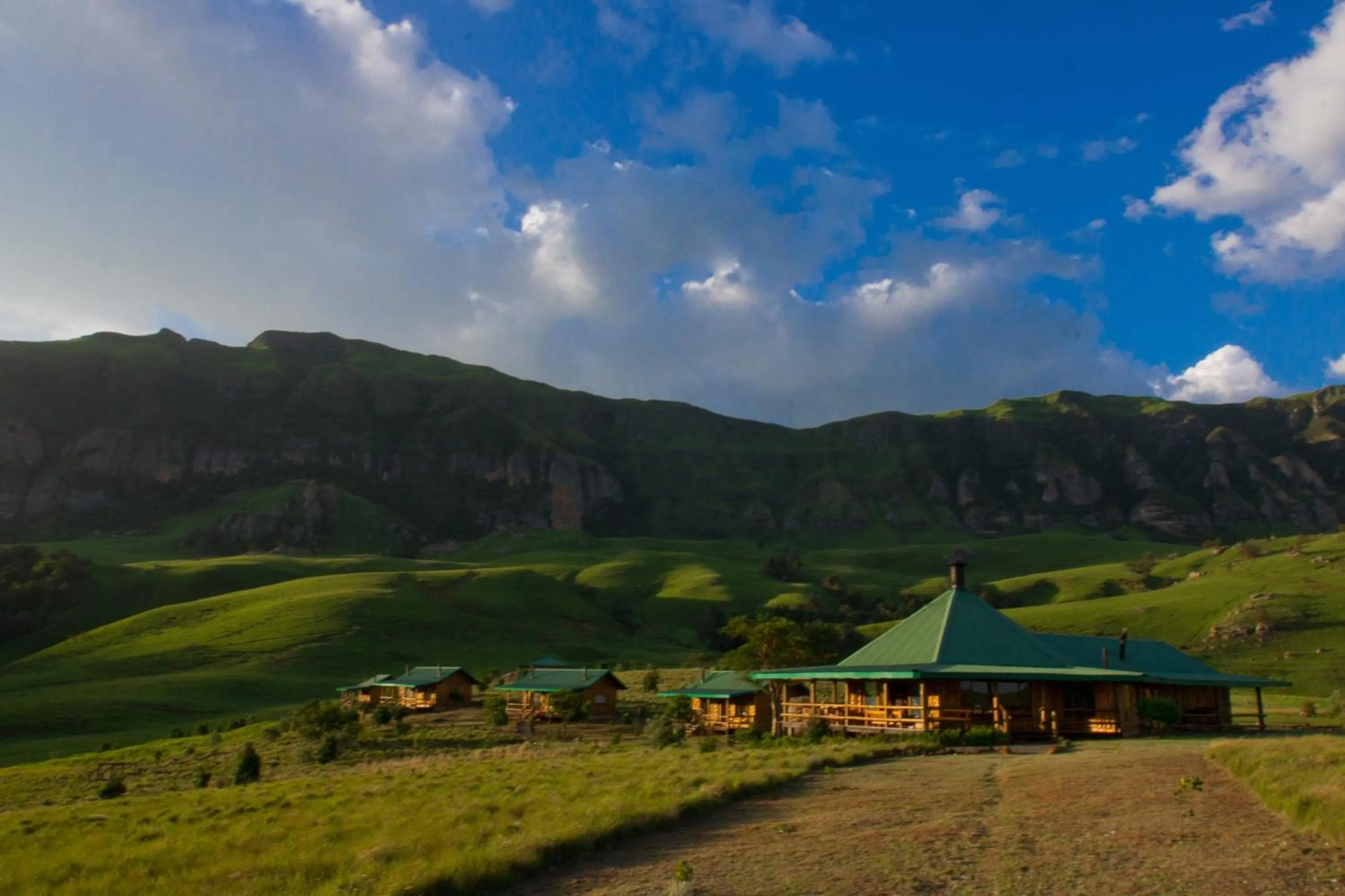 Natural landscape in Greenfire Drakensberg Lodge