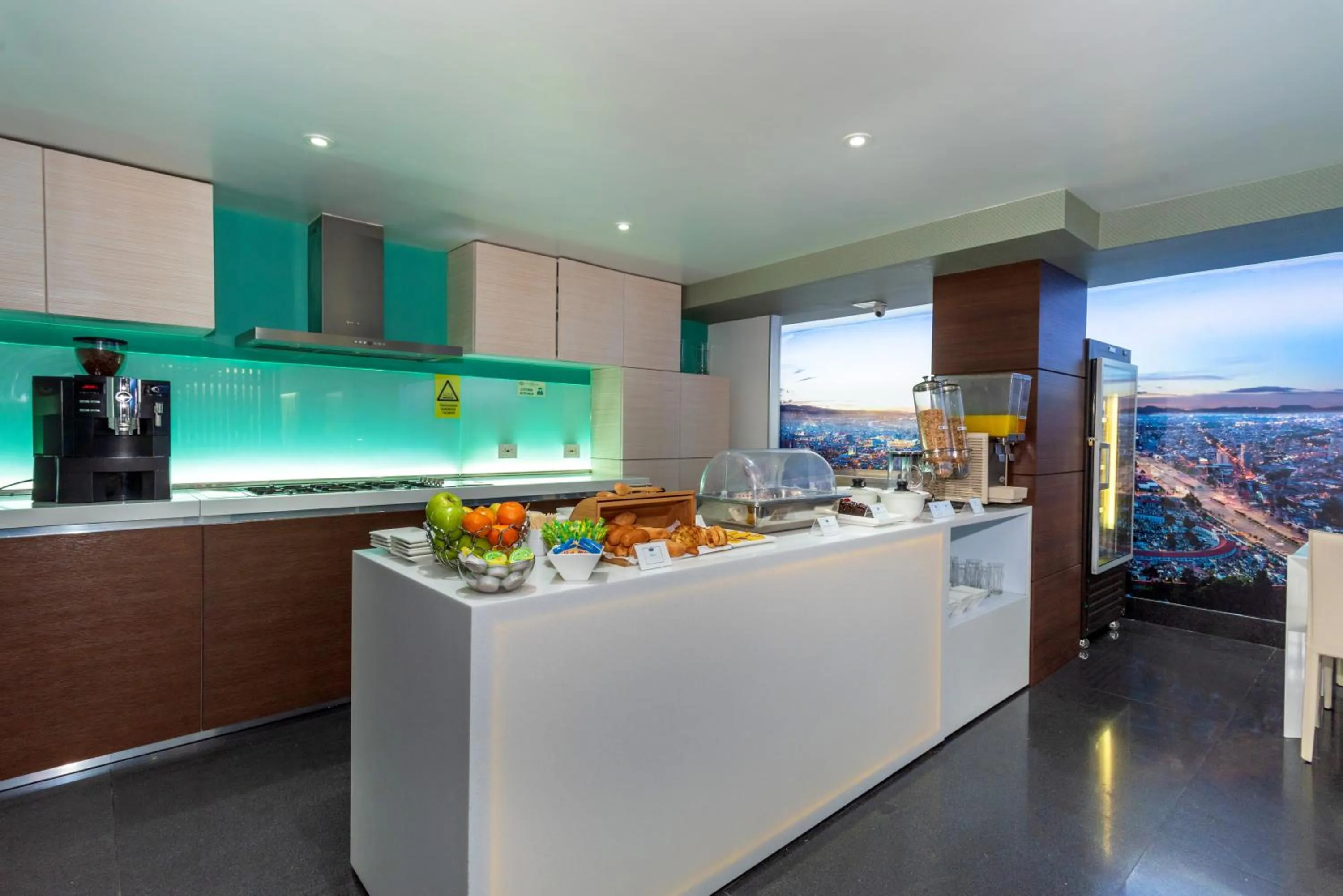 Kitchen or kitchenette in Hotel Santa Barbara Boutique