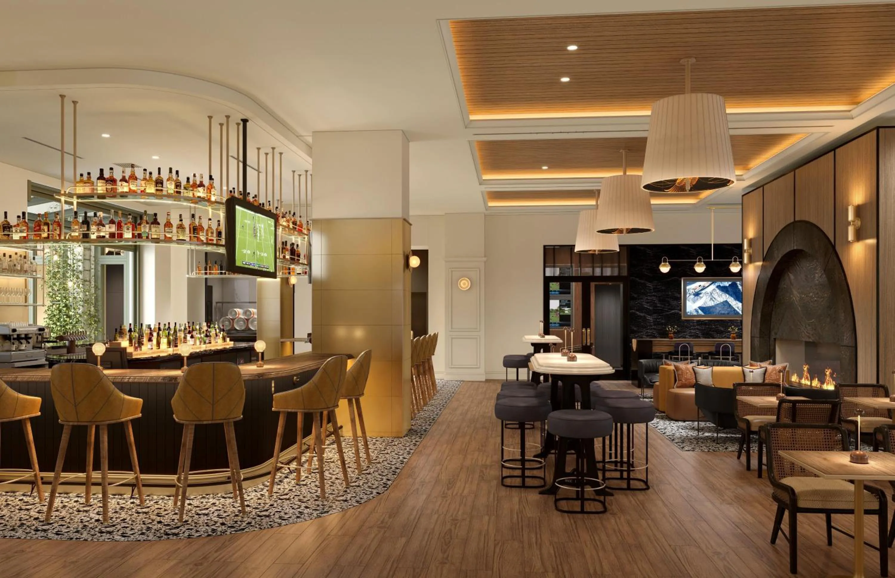 Lounge or bar in The Lowline Hotel, part of JdV by Hyatt
