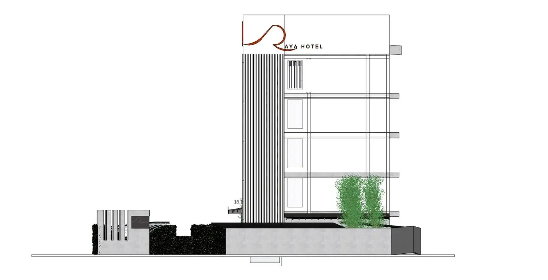 Property building in Raya Hotel Krabi Property building in Raya Hotel Krabi