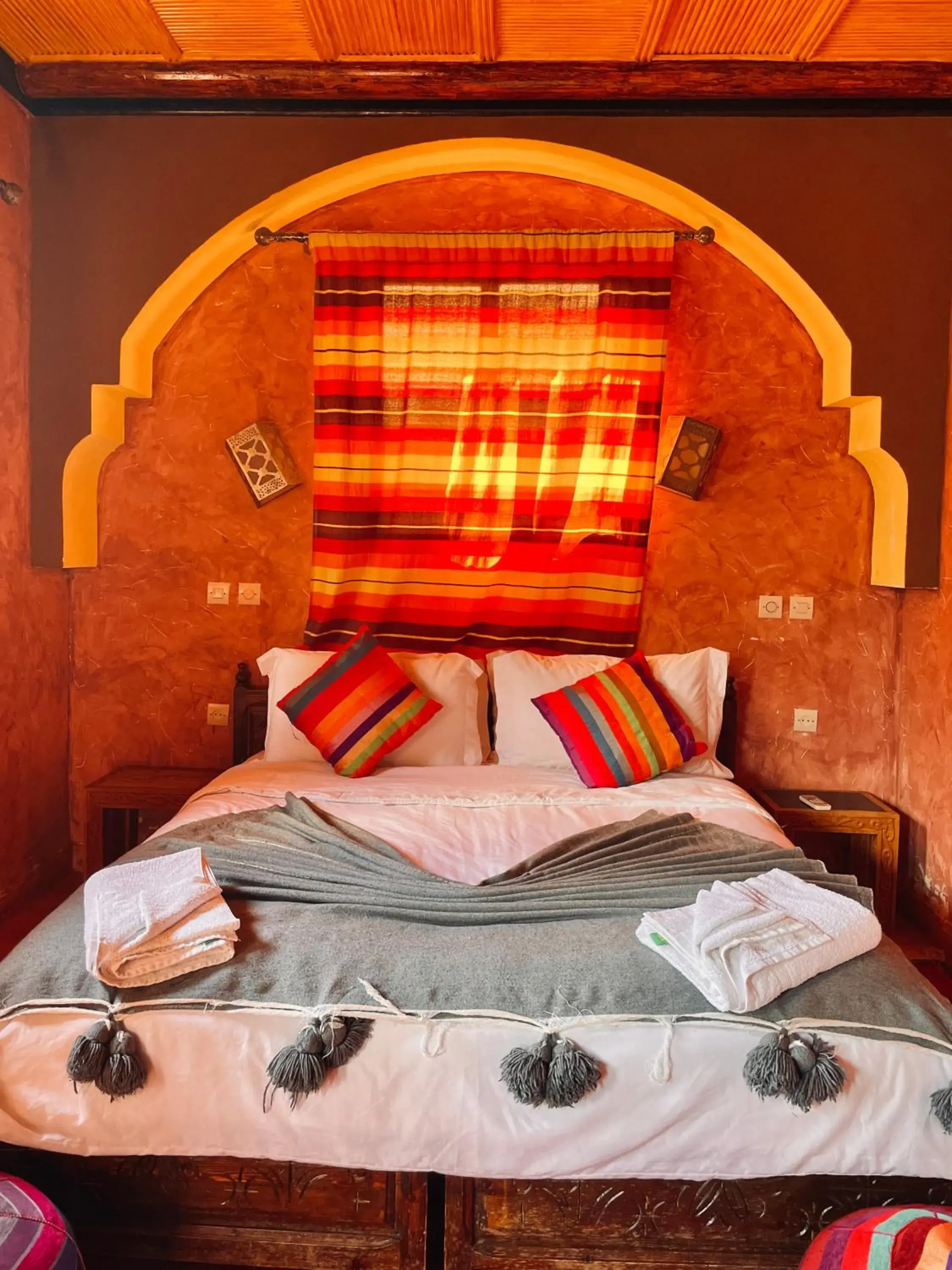 Deluxe Double or Twin Room with Balcony - single occupancy in Kasbah Imlil Deluxe Double or Twin Room with Balcony - single occupancy in Kasbah Imlil