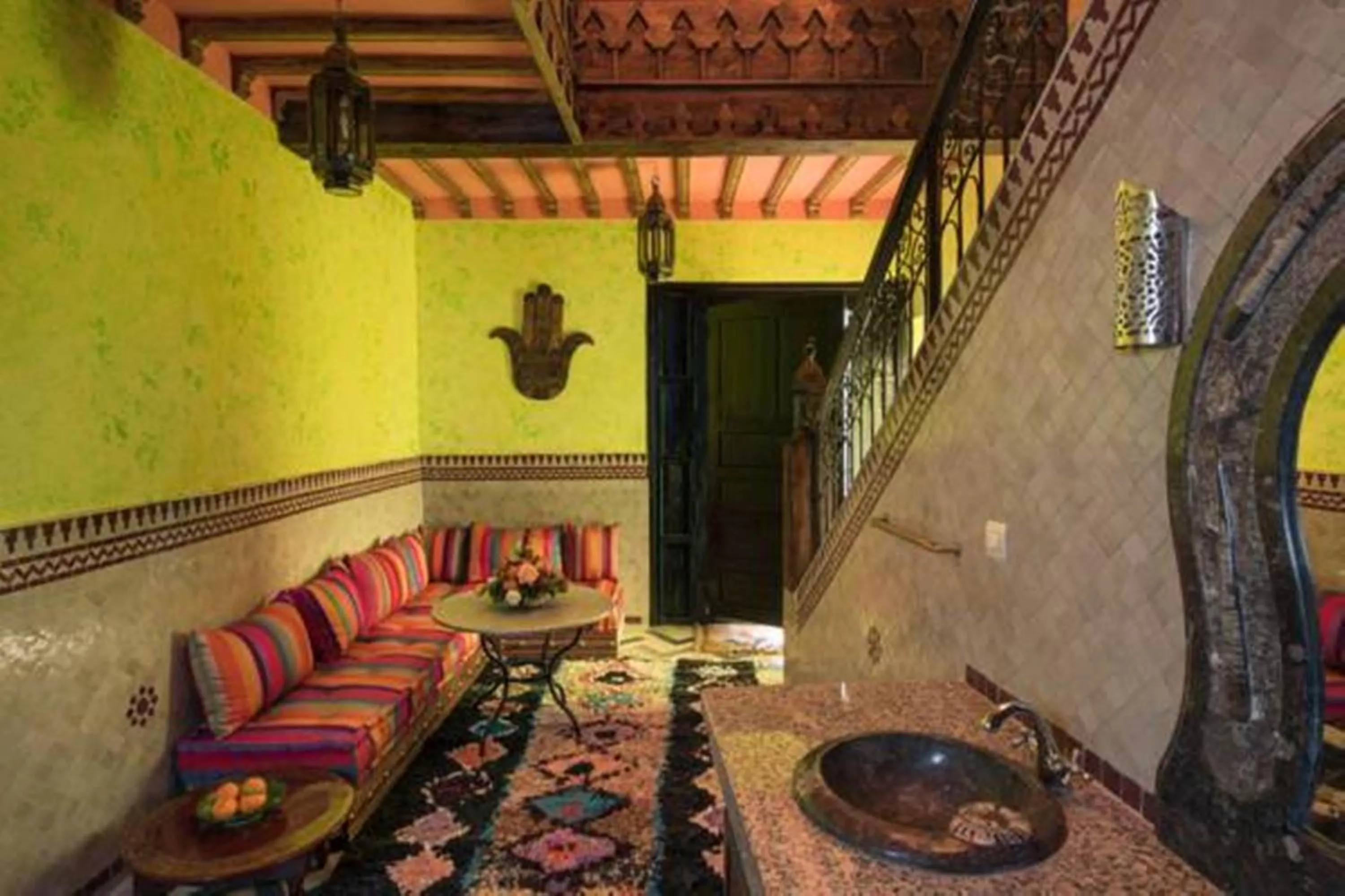 Living room in Kasbah Imlil
