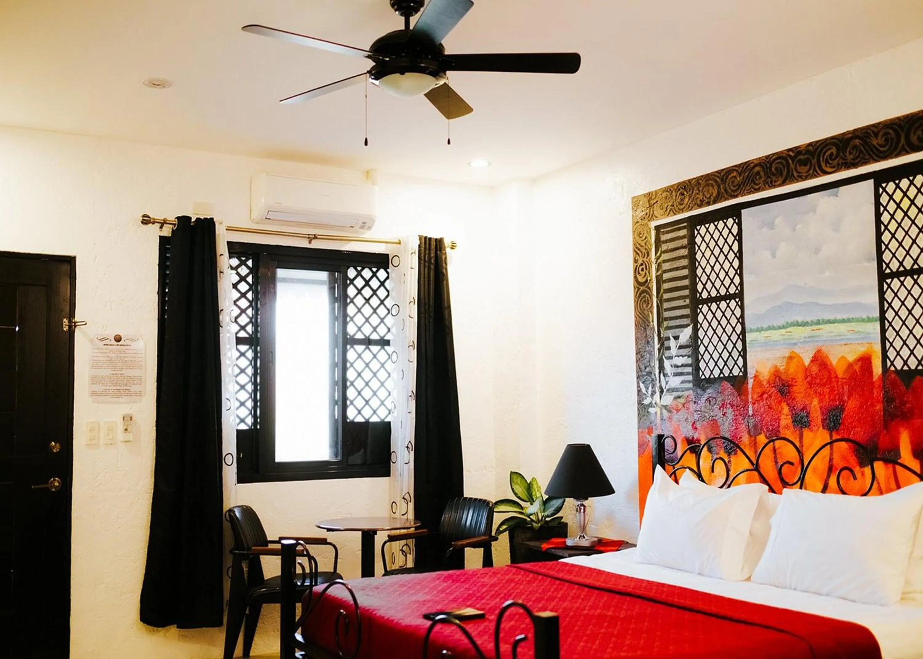 Bed in Ilocos Urban Wave Resort