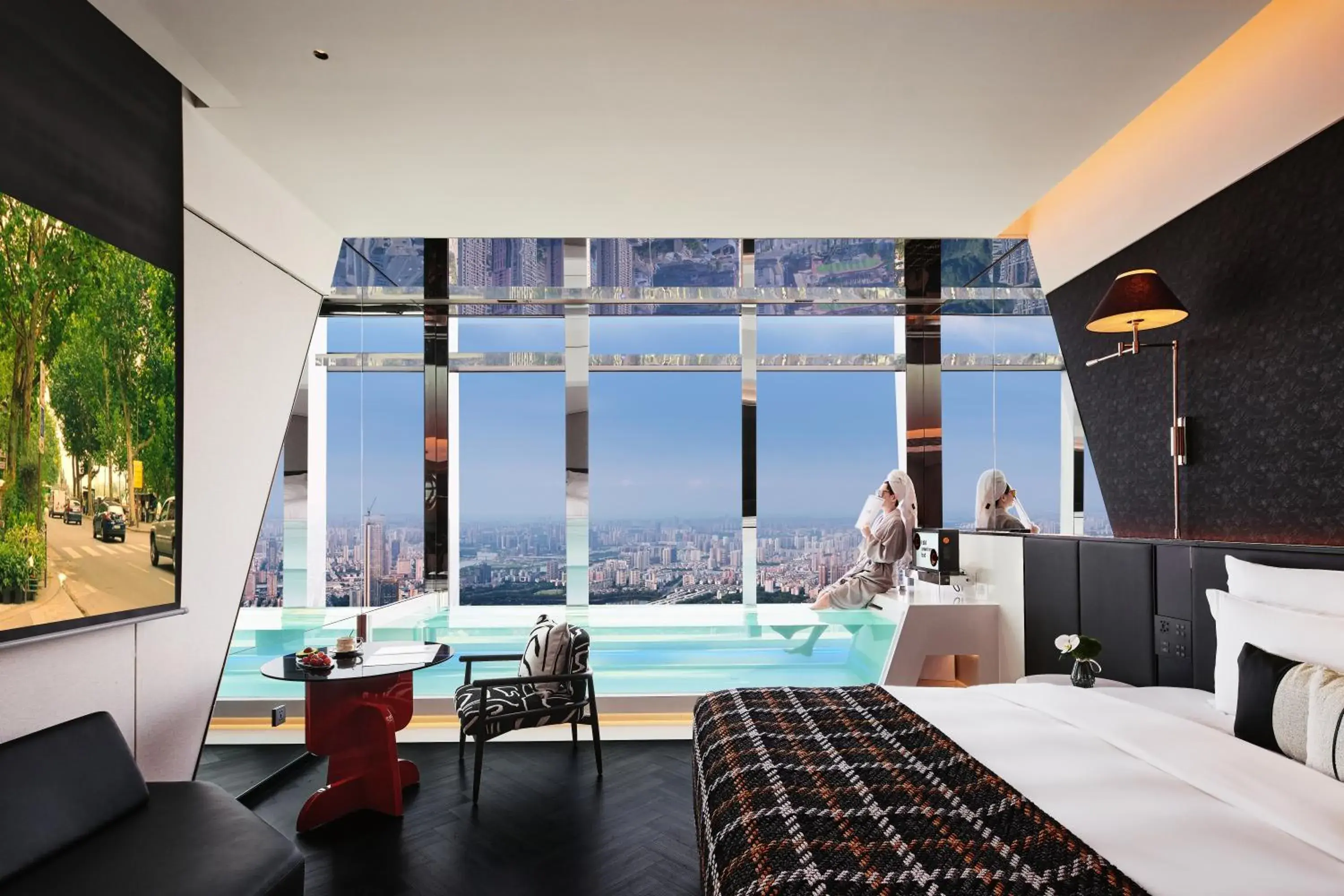 180° City View King Room With Bathtub in SEYA Panoramic Hotel - Changsha Wuyi Square Flagship - Managed by SEYA GROUP 180° City View King Room With Bathtub in SEYA Panoramic Hotel - Changsha Wuyi Square Flagship - Managed by SEYA GROUP