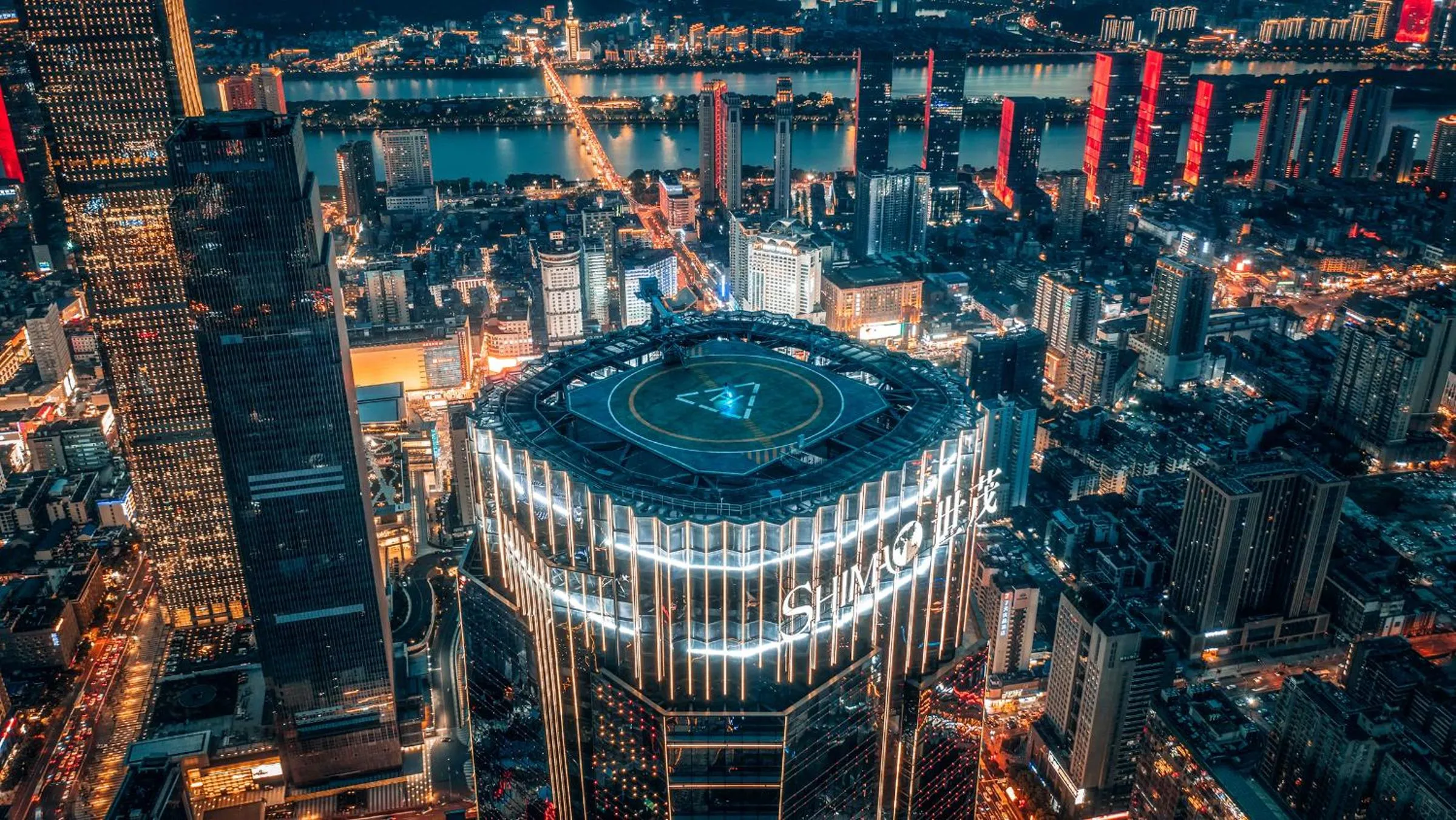 Bird's eye view in ISEYA Panoramic Hotel Changsha Wuyi Square Flagship