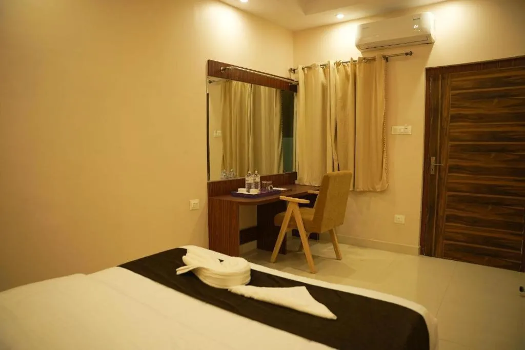 Bed in Hotel Mystic Mithila