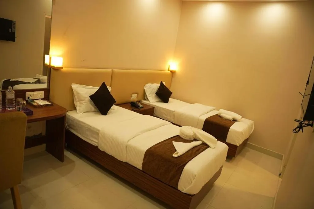 Bed in Hotel Mystic Mithila