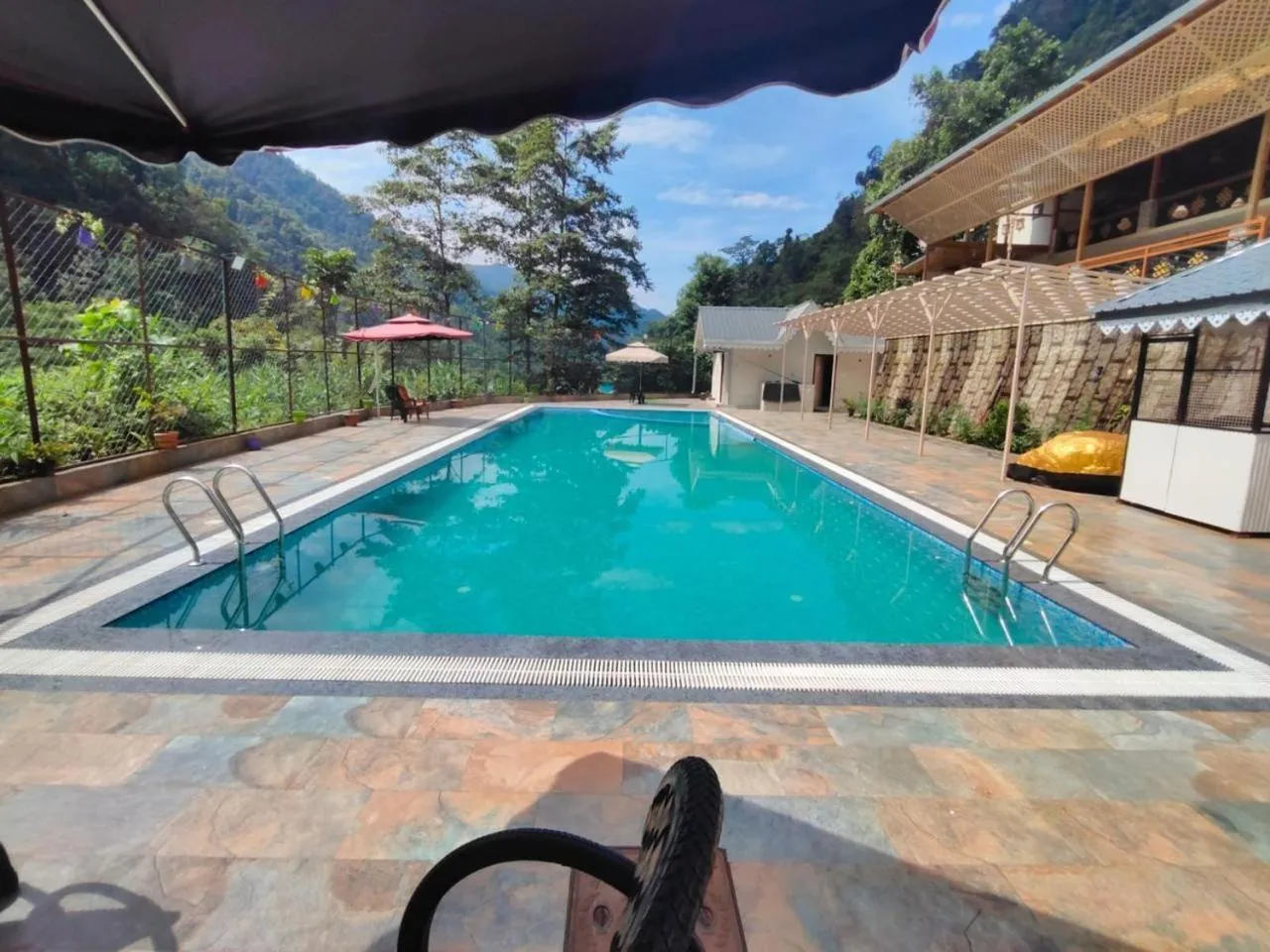 Pool view in Nature's Nest Resort