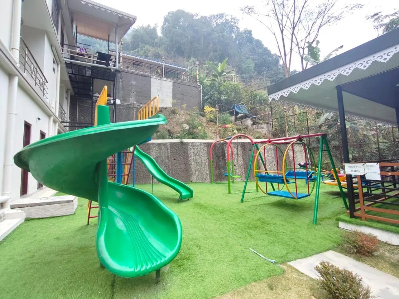 Children play ground in Nature's Nest Resort
