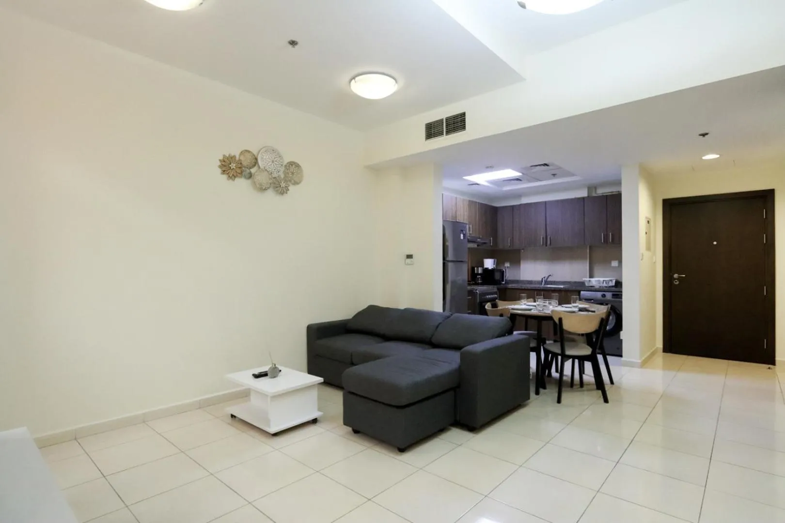 Kitchen or kitchenette in Livbnb-Spacious JVC Studio, Near Dining and Shops