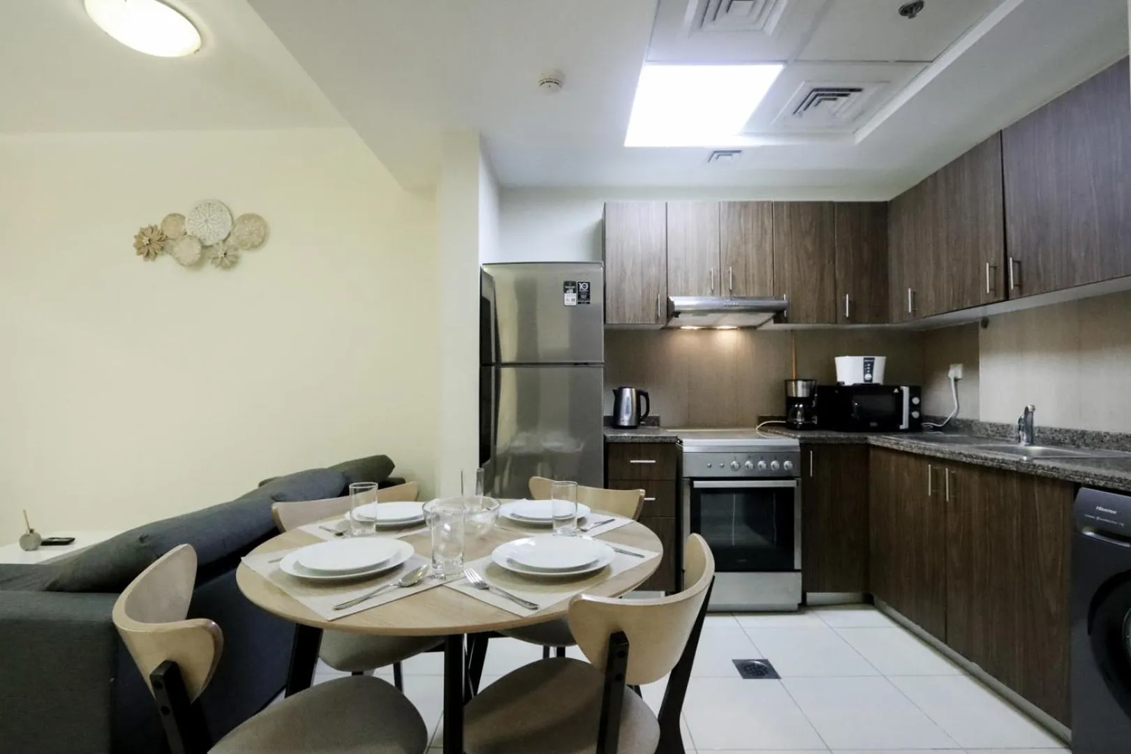 Kitchen or kitchenette in Livbnb-Spacious JVC Studio, Near Dining and Shops