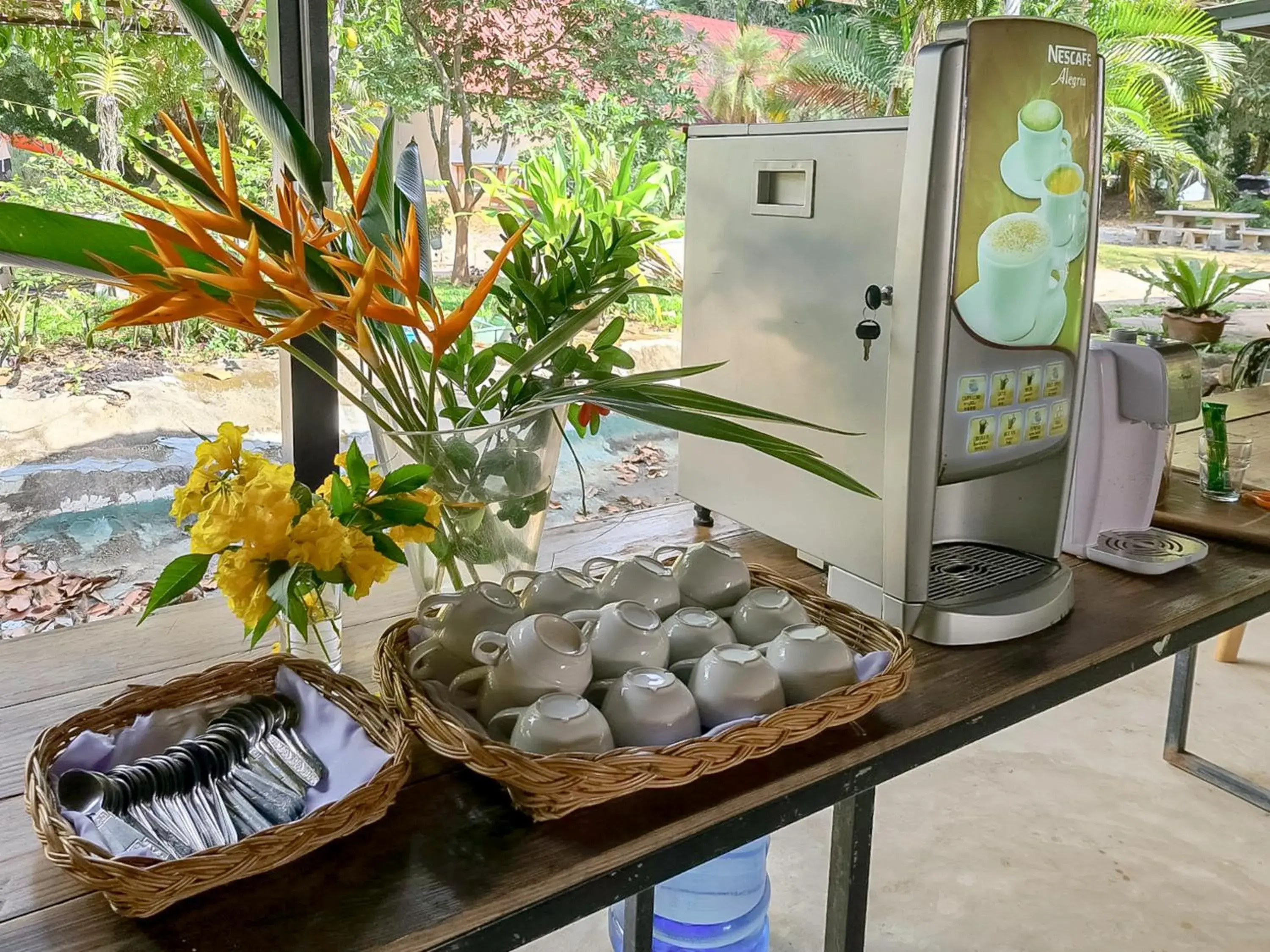 Buffet breakfast in Saksupha Resort Buffet breakfast in Saksupha Resort