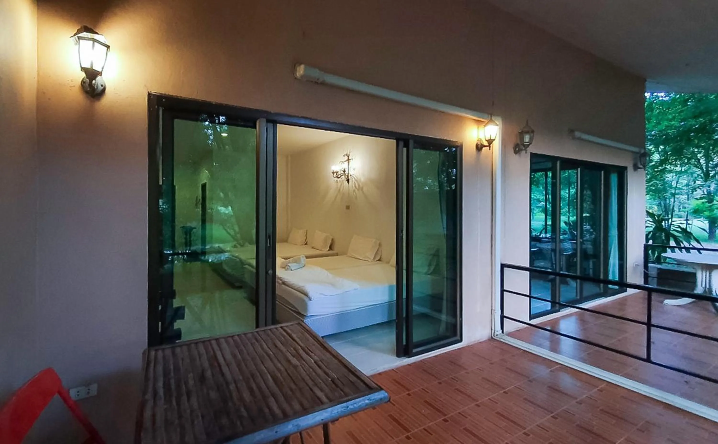 View (from property/room), Bed in Saksupha Resort