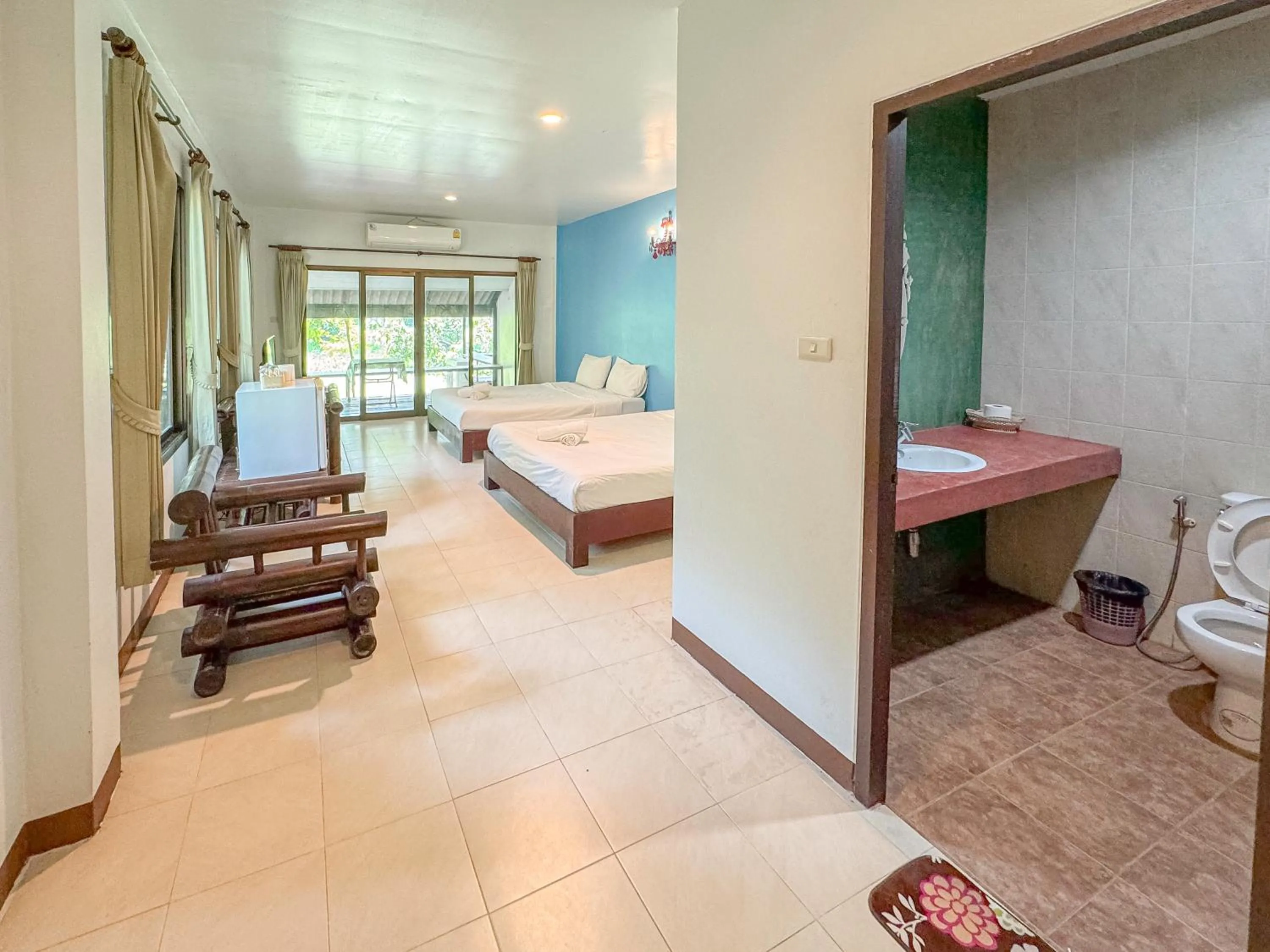 Bed in Saksupha Resort