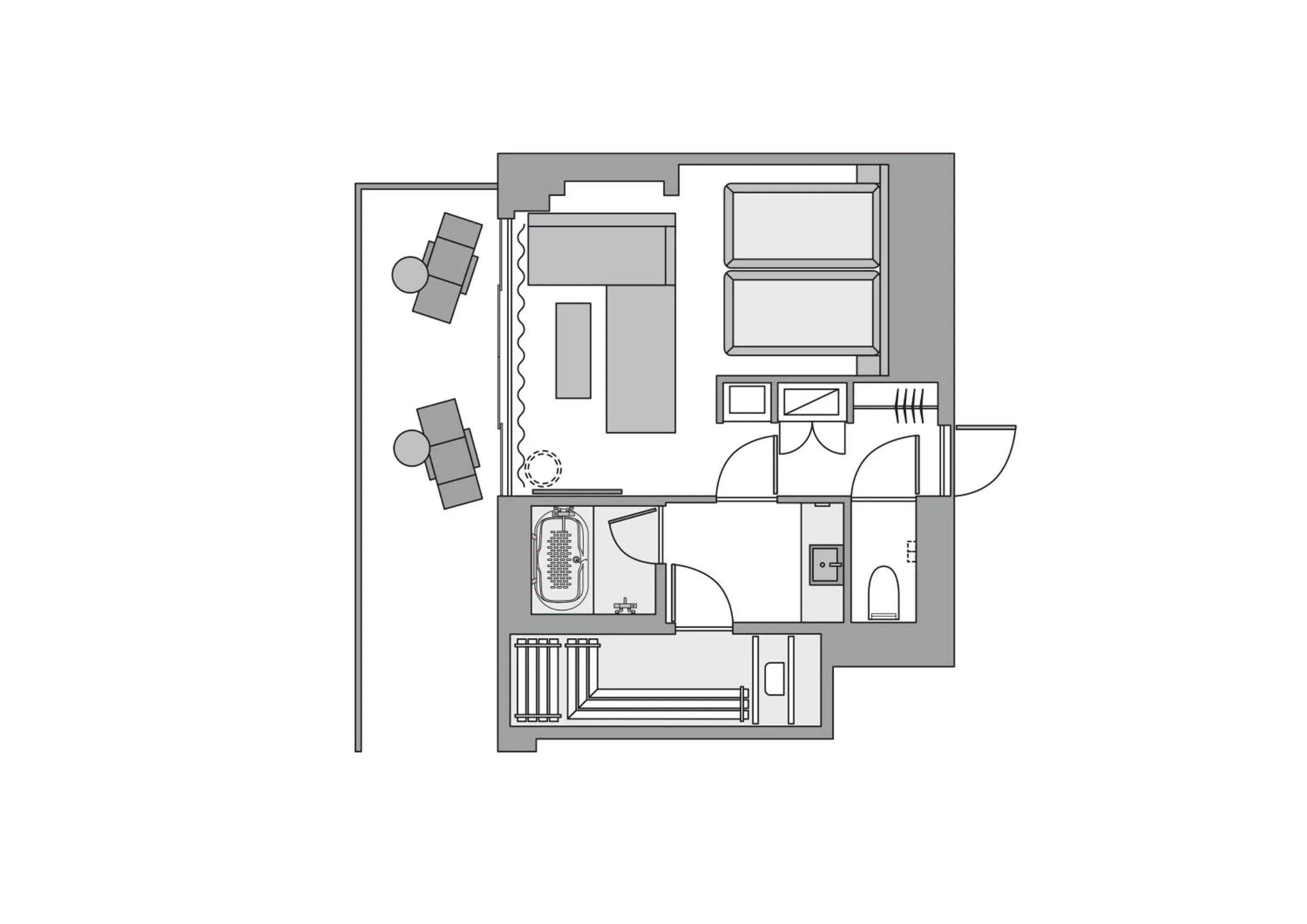 Floor plan in &Here SHINJUKU