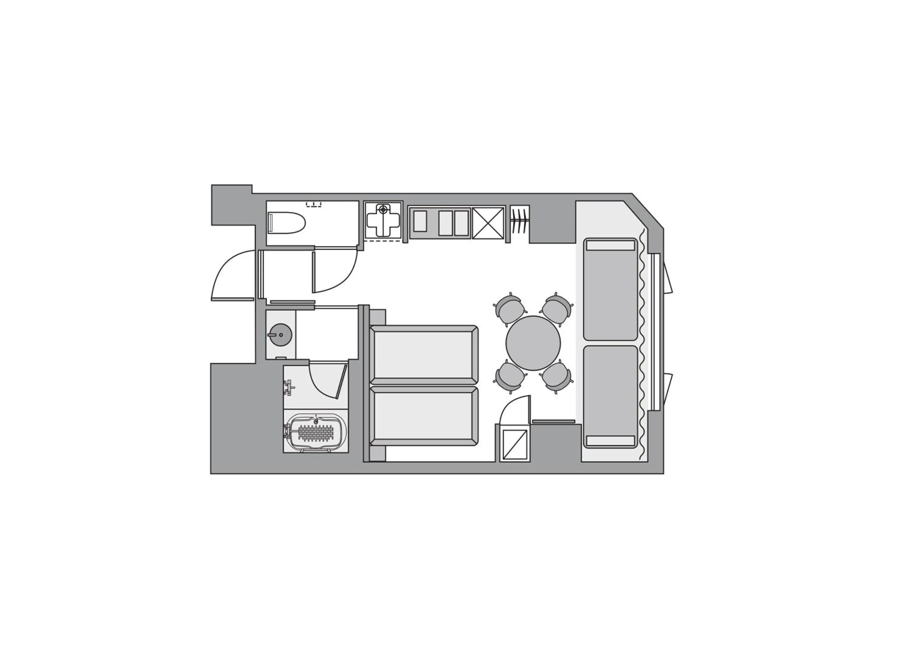 Floor plan in &Here SHINJUKU