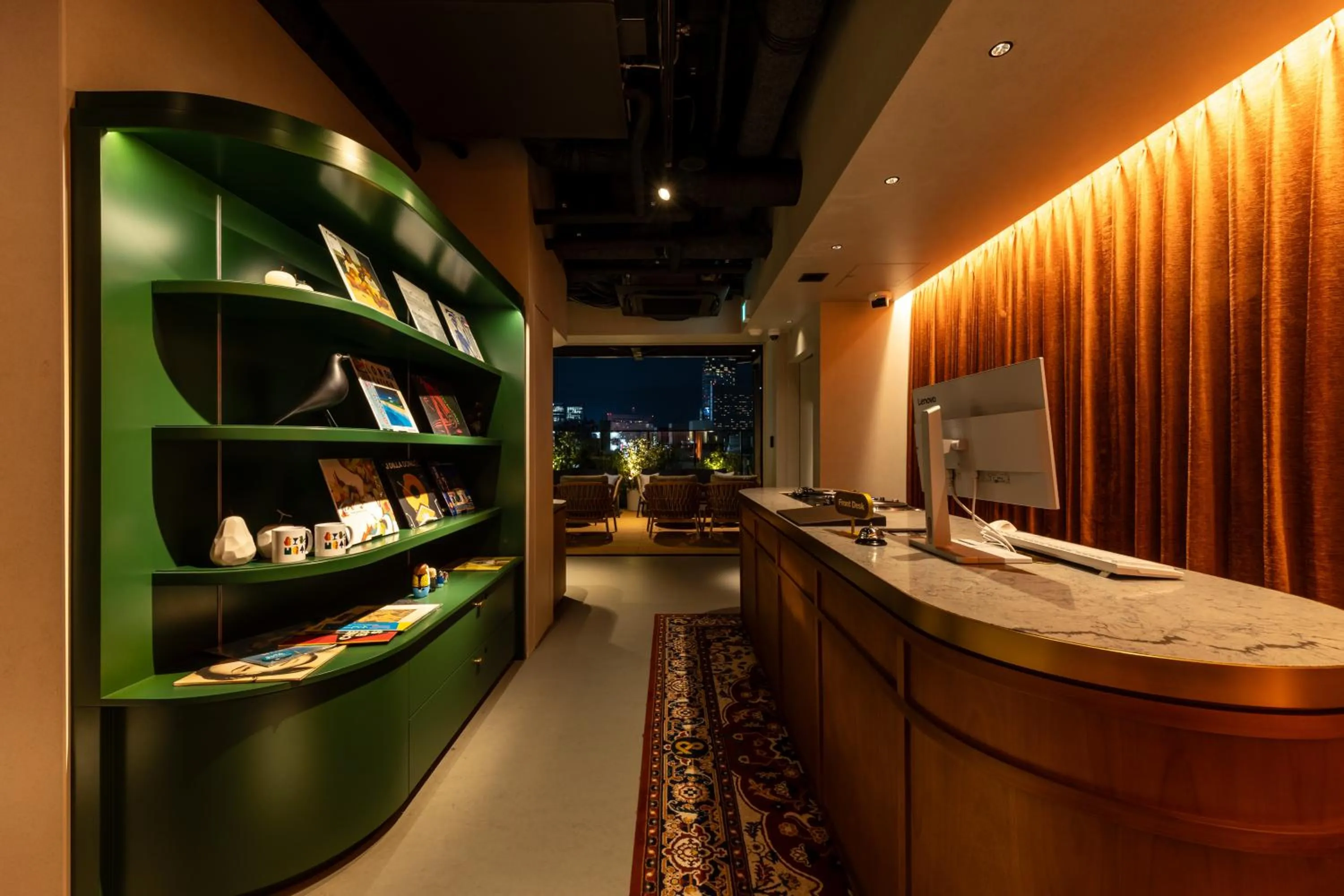 Lobby or reception in &Here SHINJUKU