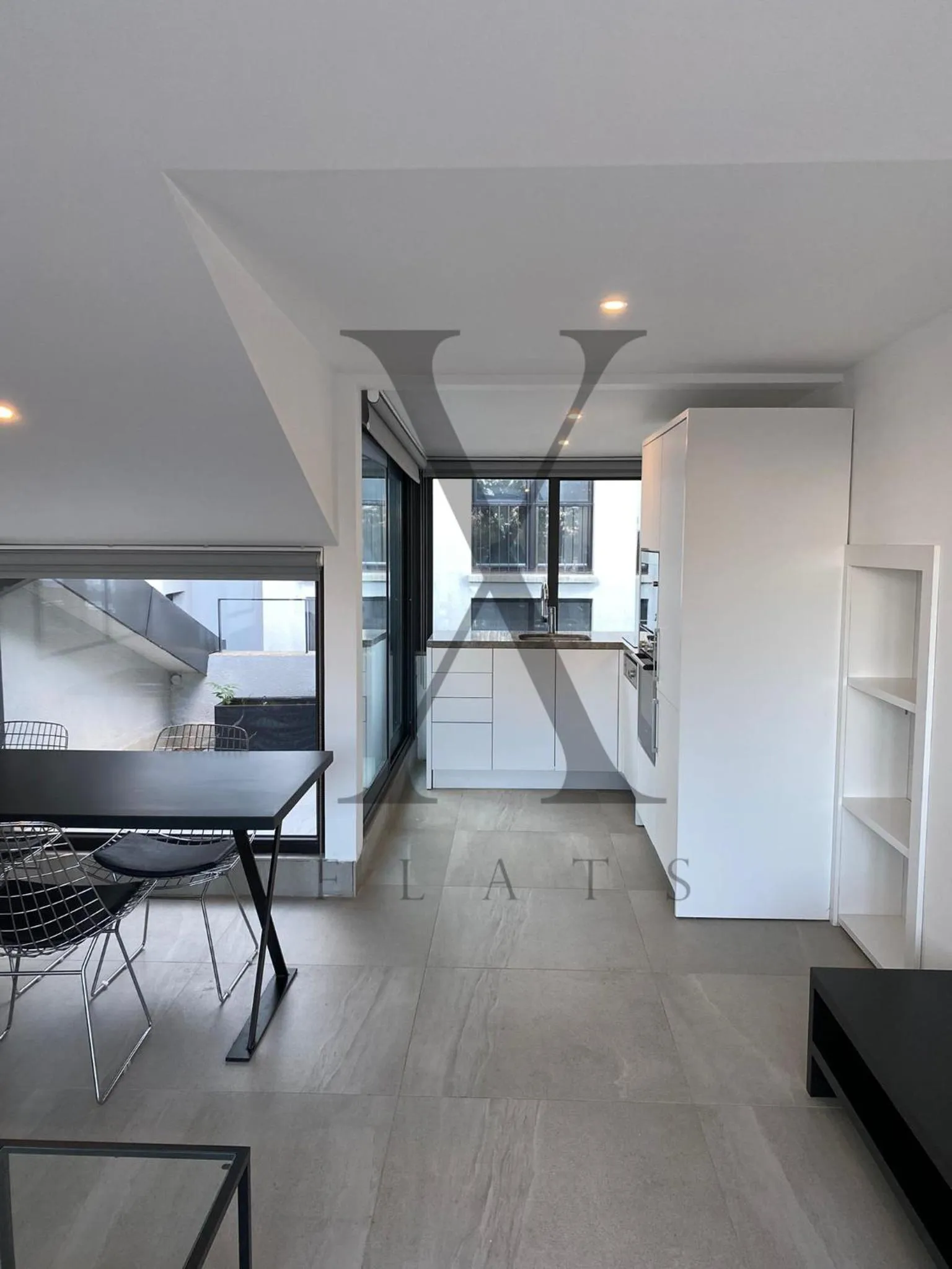 Living room in X Flats Kaiser