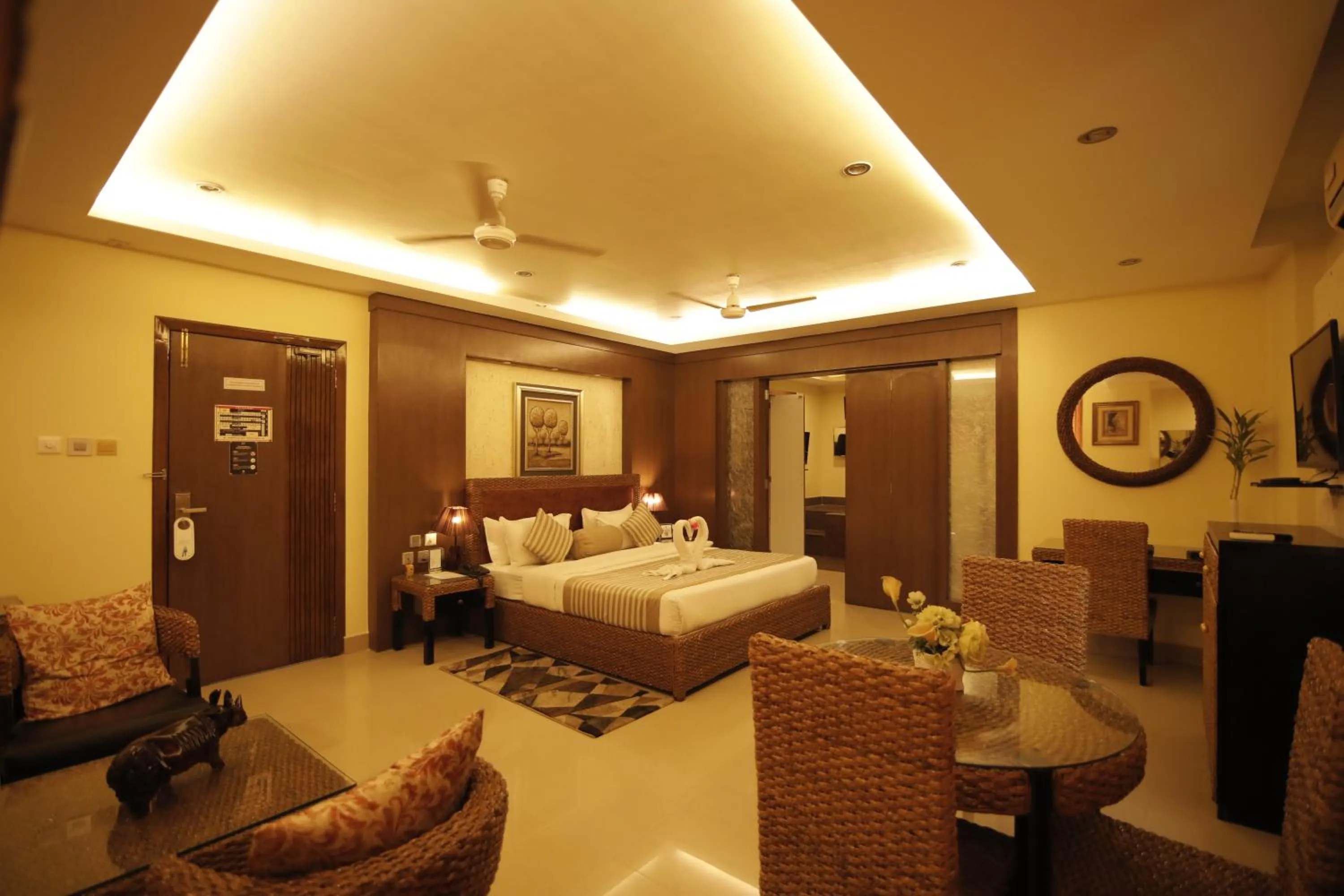 Bed in Hotel KRC Palace