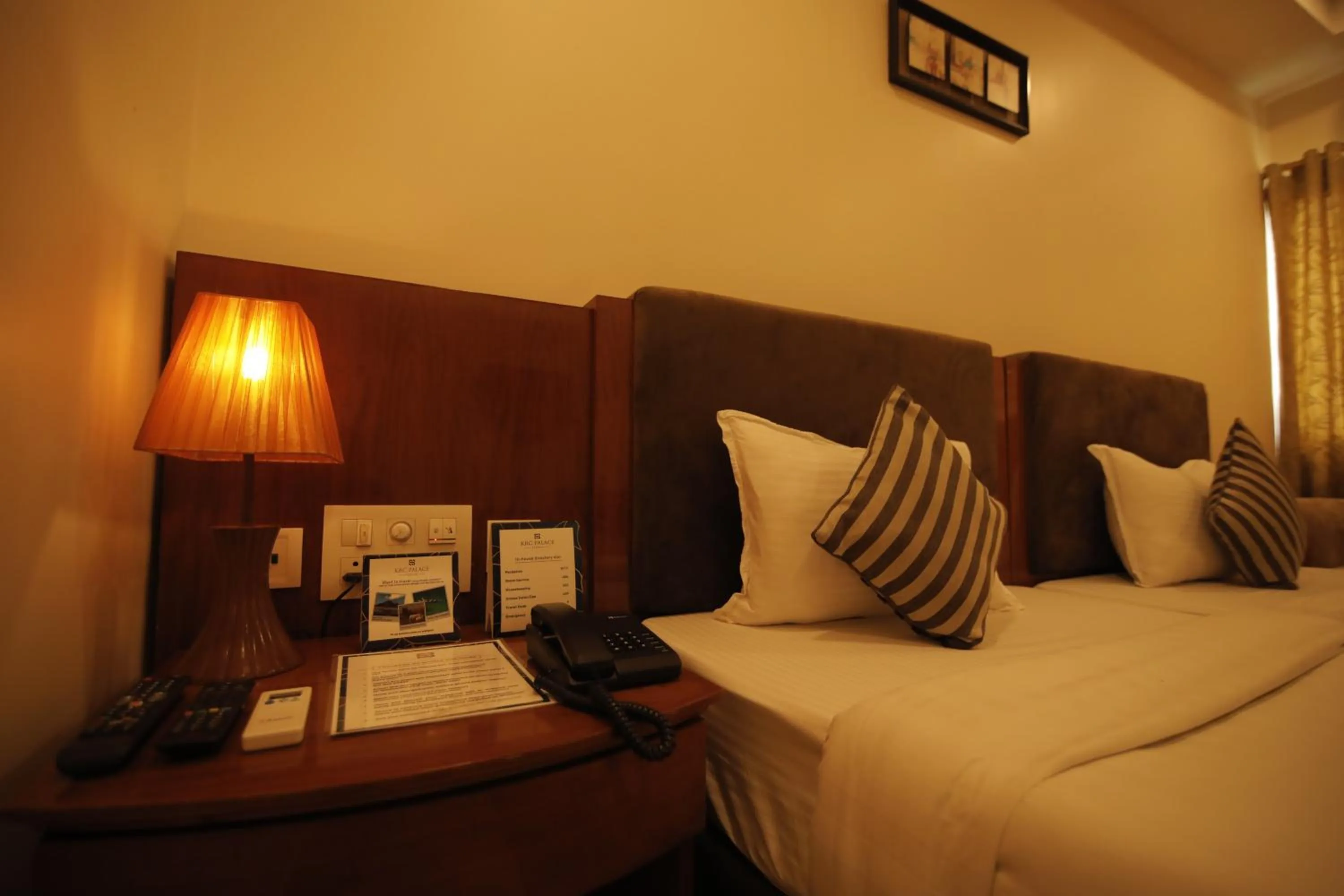 Bed in Hotel KRC Palace