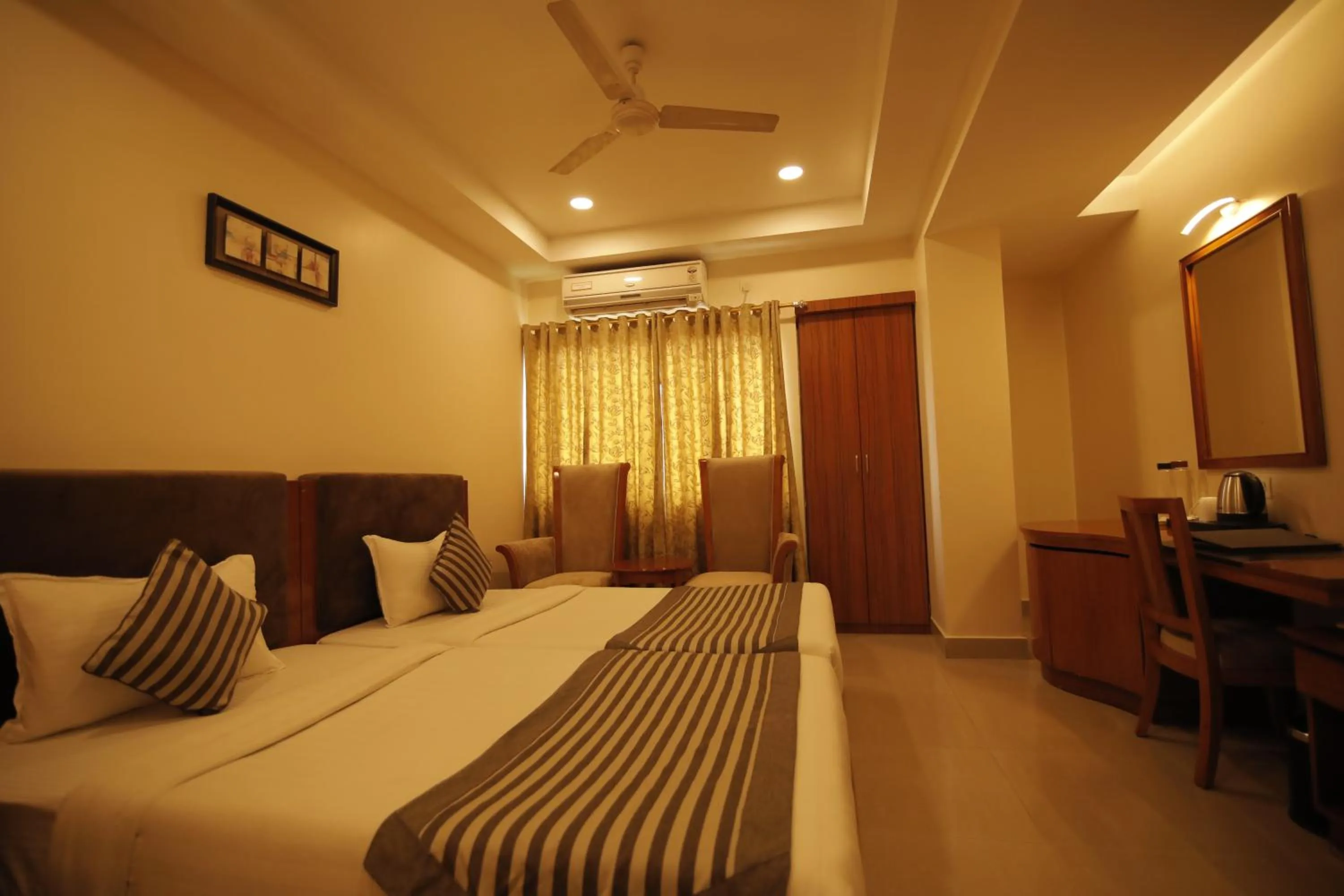 Bed in Hotel KRC Palace