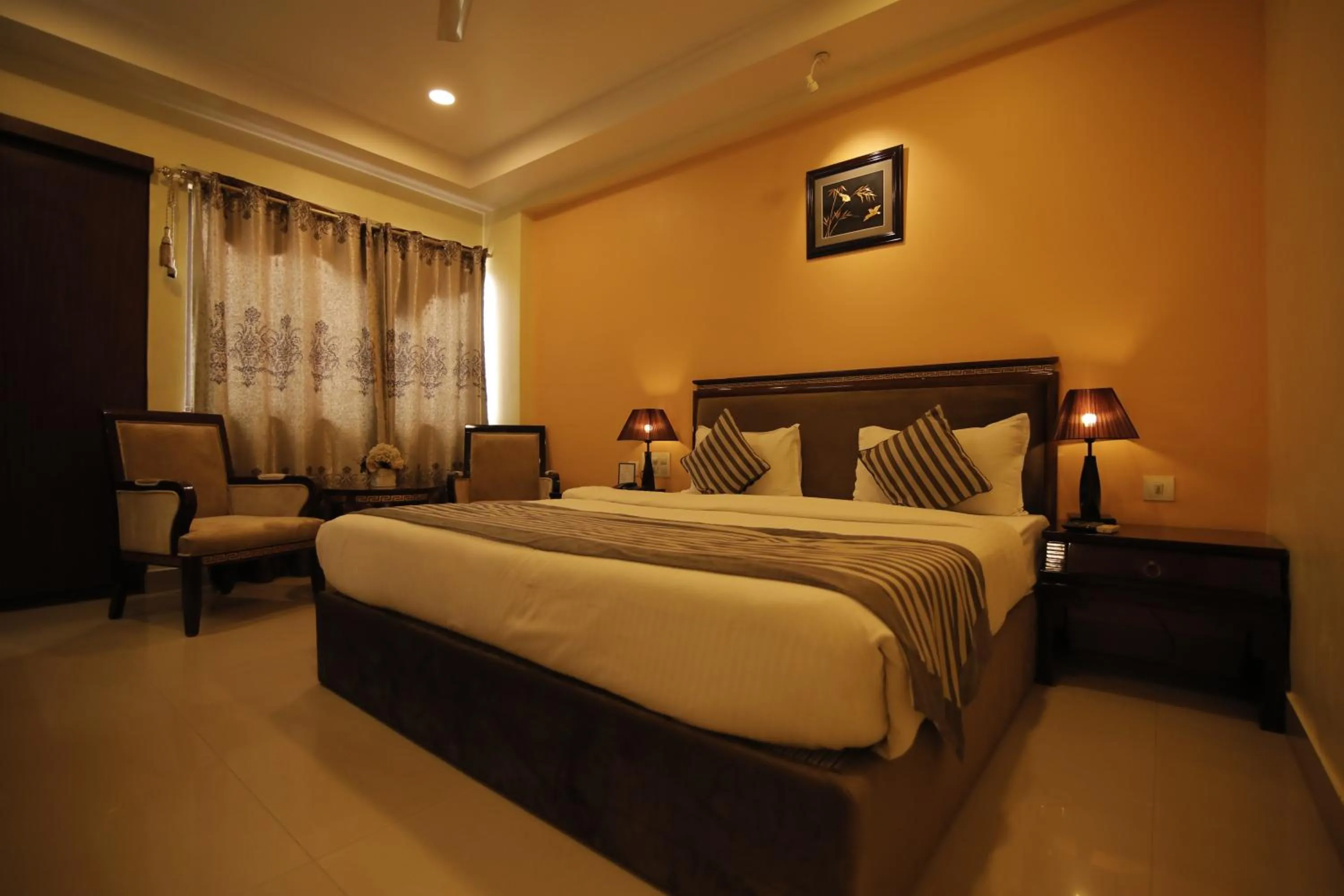 Bed in Hotel KRC Palace