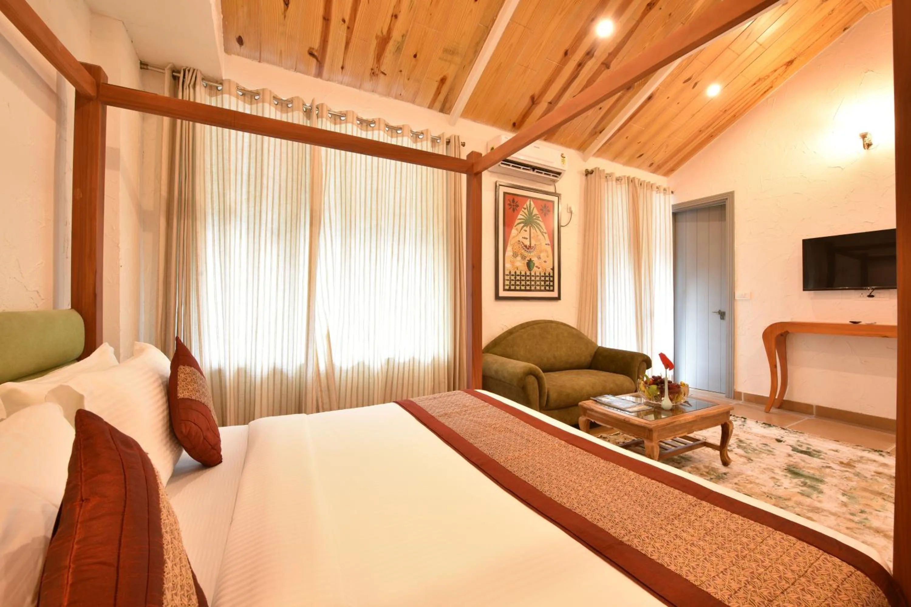 Bed in Tiaraa Lite A Ganges Retreat