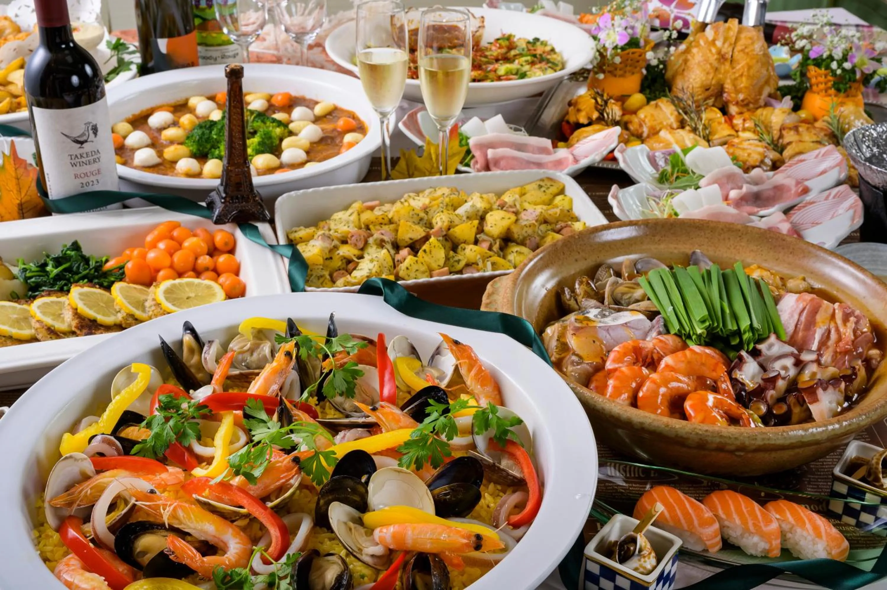 Food in Senkeien Tsukioka Hotel