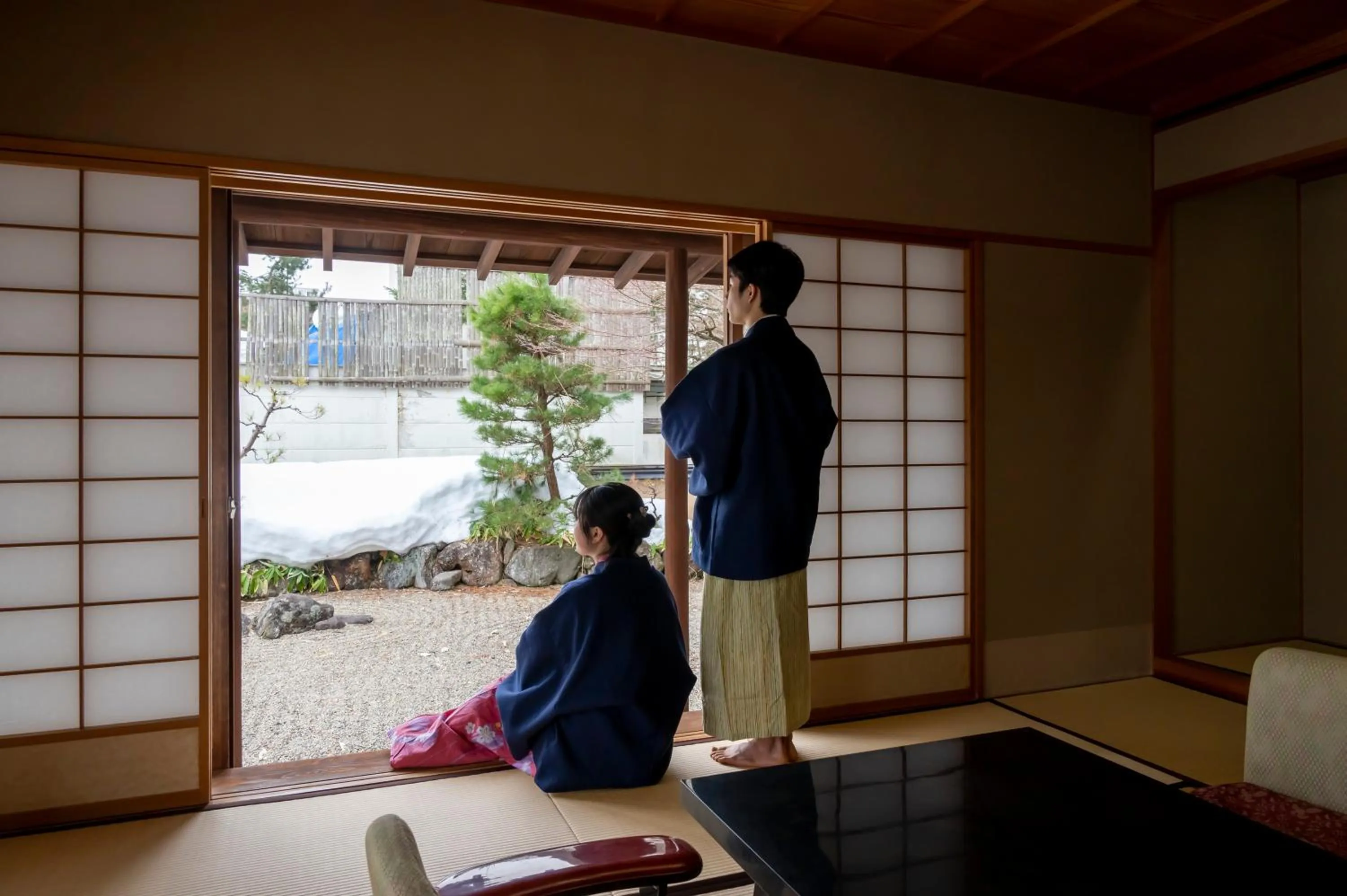 People in Senkeien Tsukioka Hotel