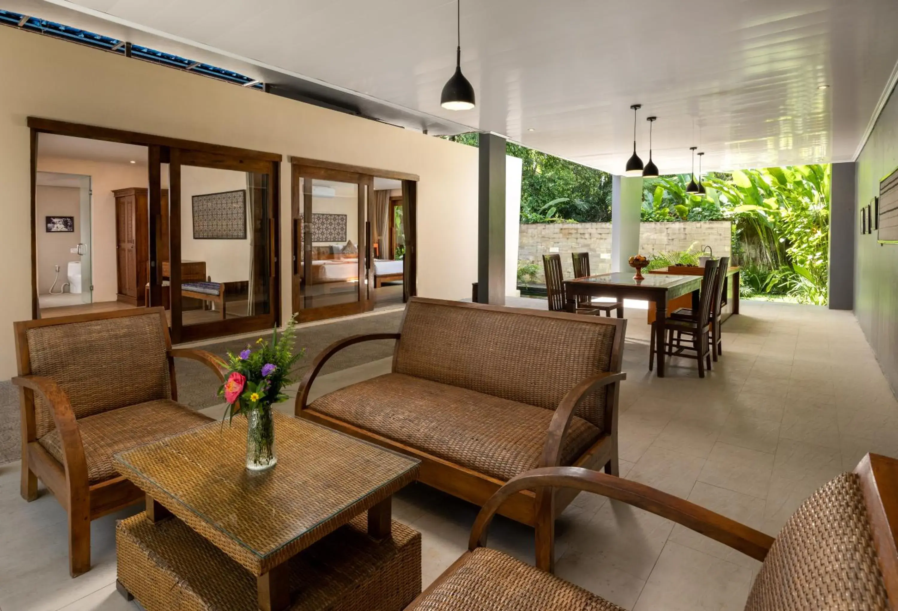 Living room in Senetan Villas and Spa Resort Living room in Senetan Villas and Spa Resort