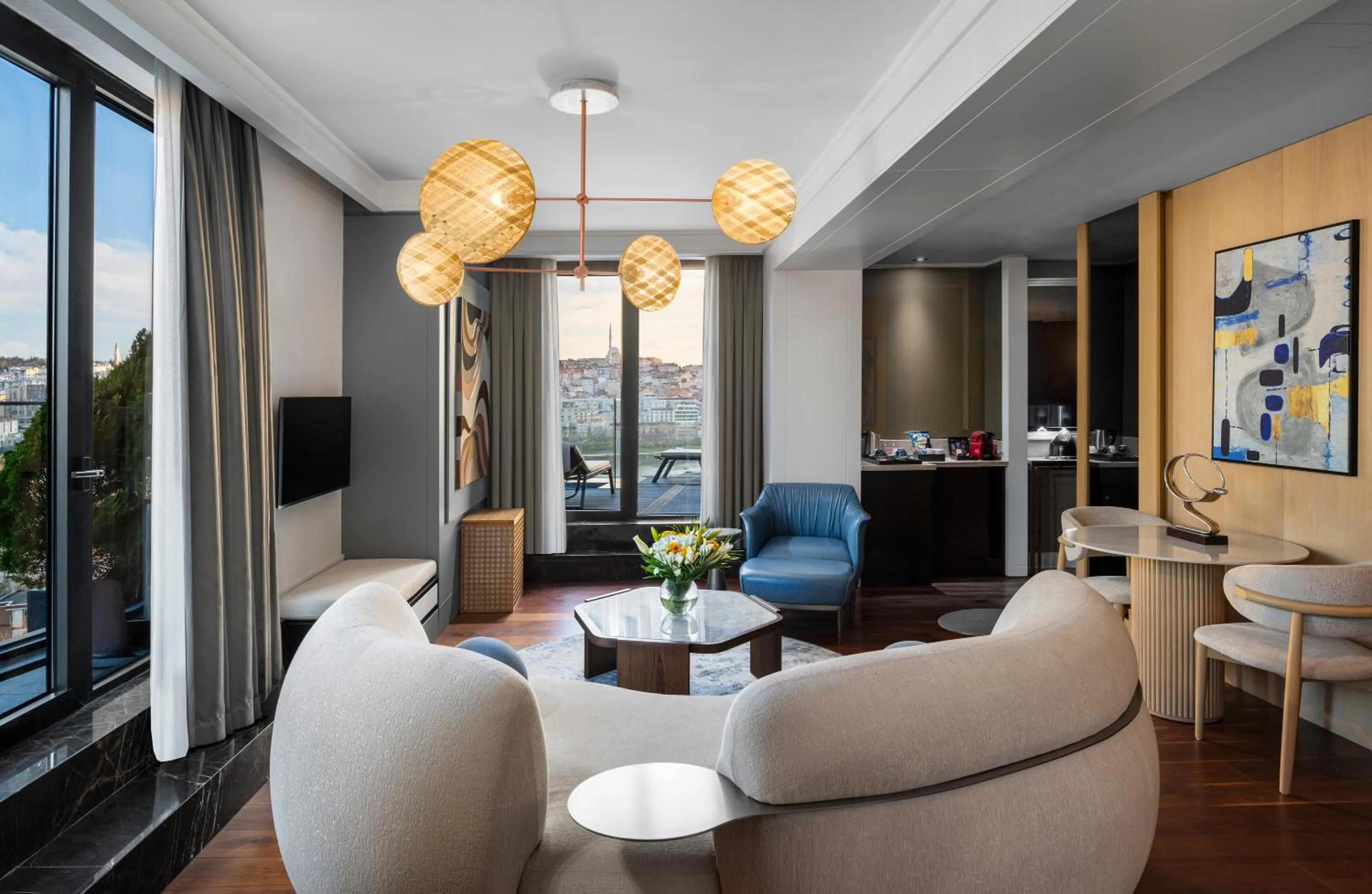 Seating area in Mövenpick Istanbul Hotel Golden Horn