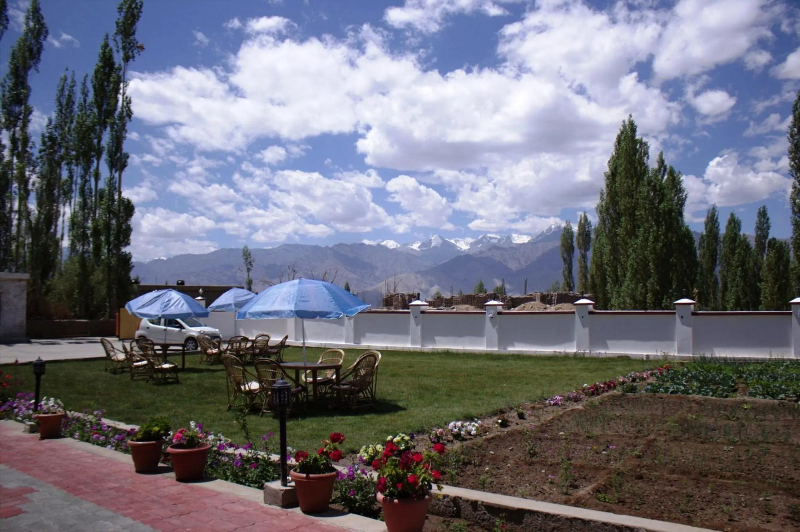 Garden in Ladakh Himalayan Retreat