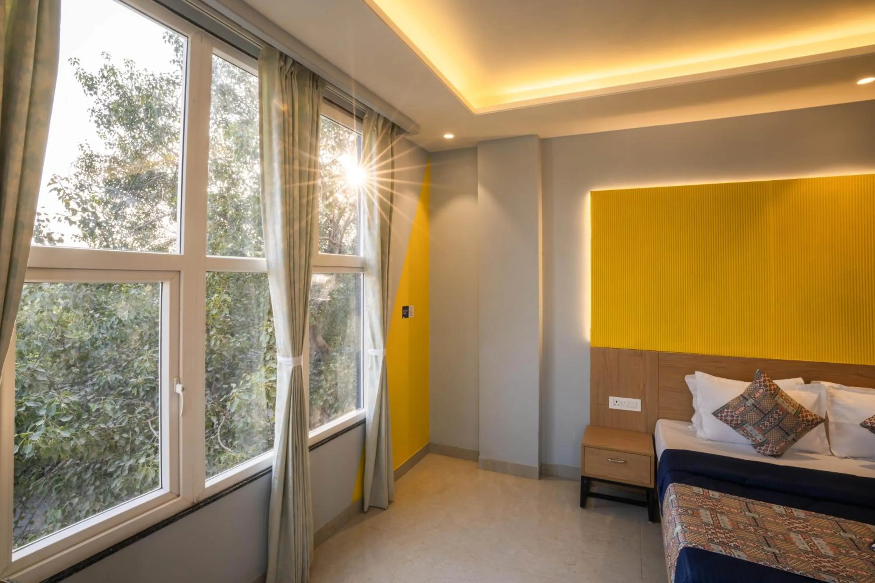 View (from property/room), Bed in Shalom Backpackers Jaipur