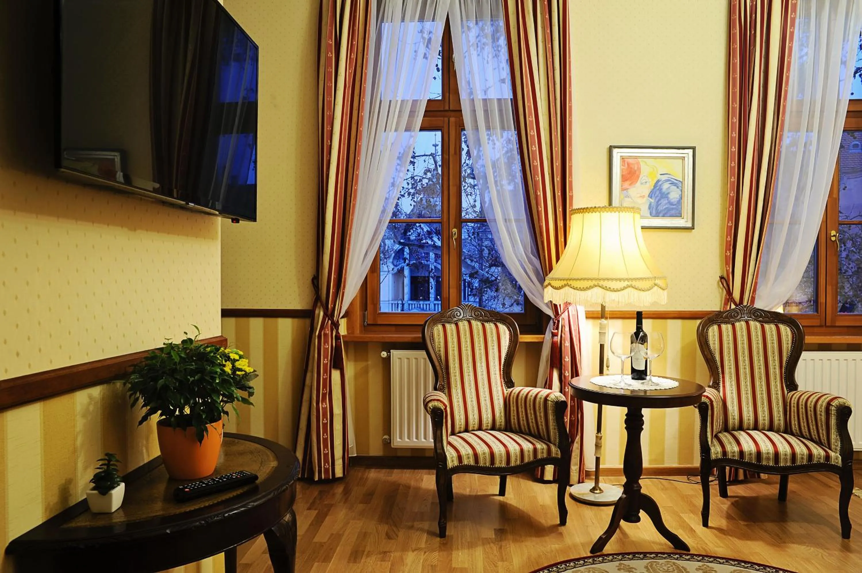 Seating area in Szekszárd Szálló