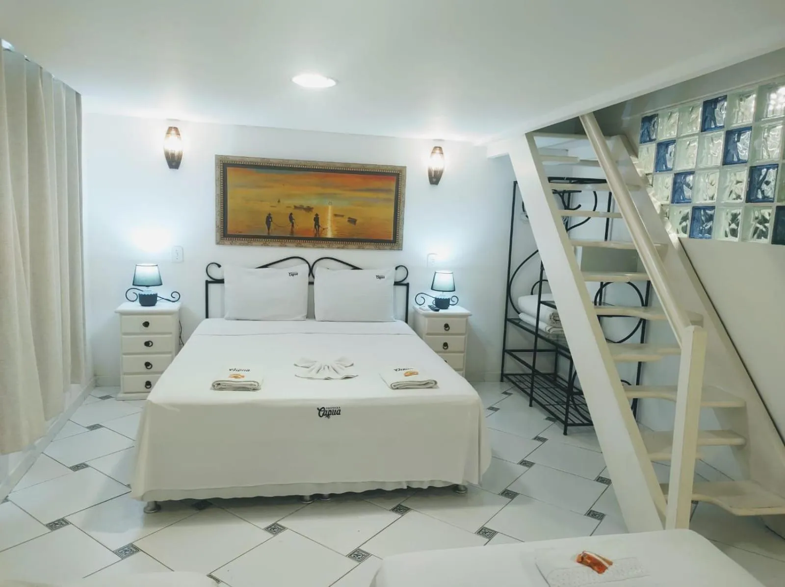 Bed in Pousada Capua Buzios