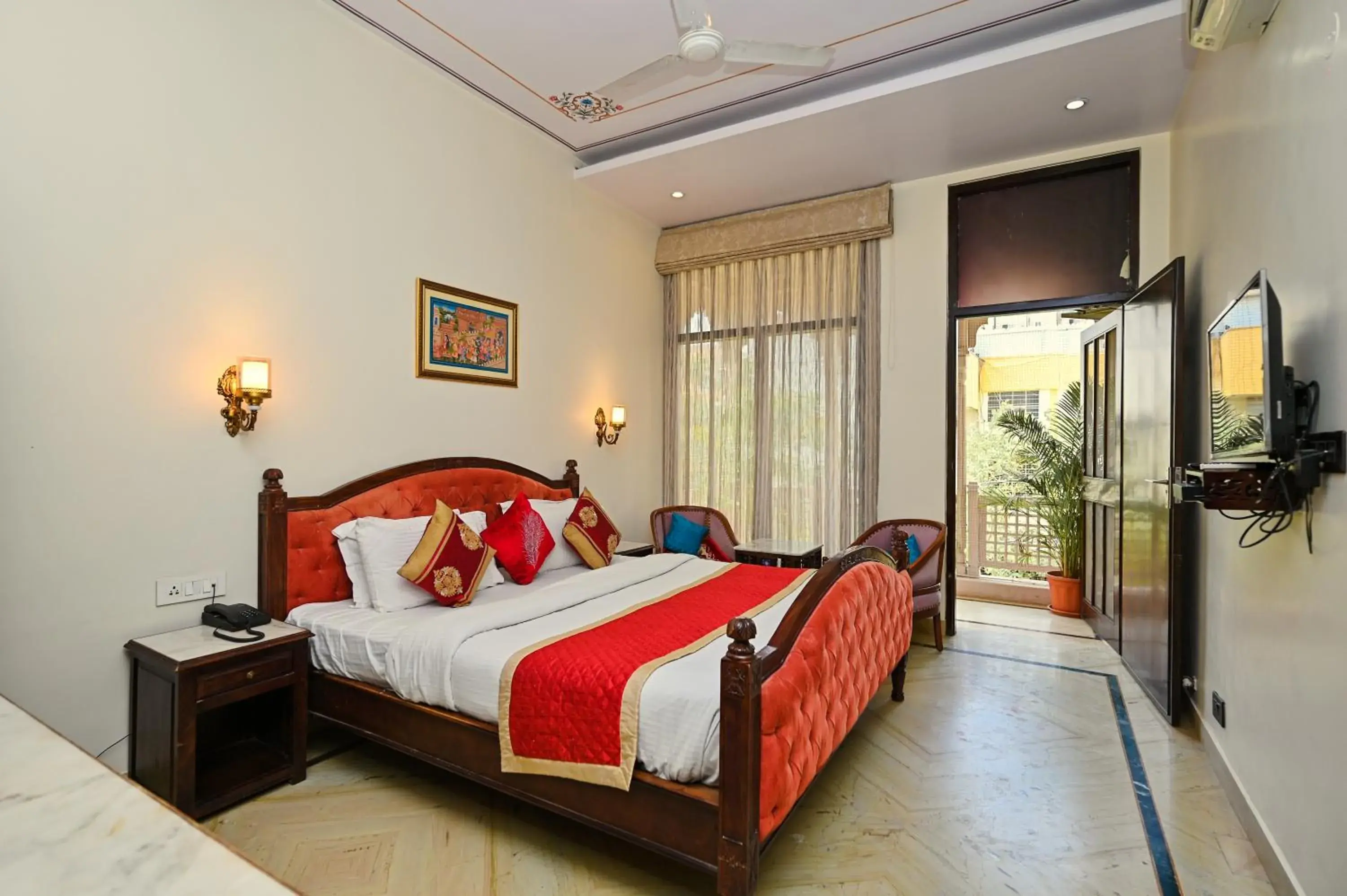 Bedroom, Bed in Harnawa Haveli - A Boutique Heritage Stay Bedroom, Bed in Harnawa Haveli - A Boutique Heritage Stay