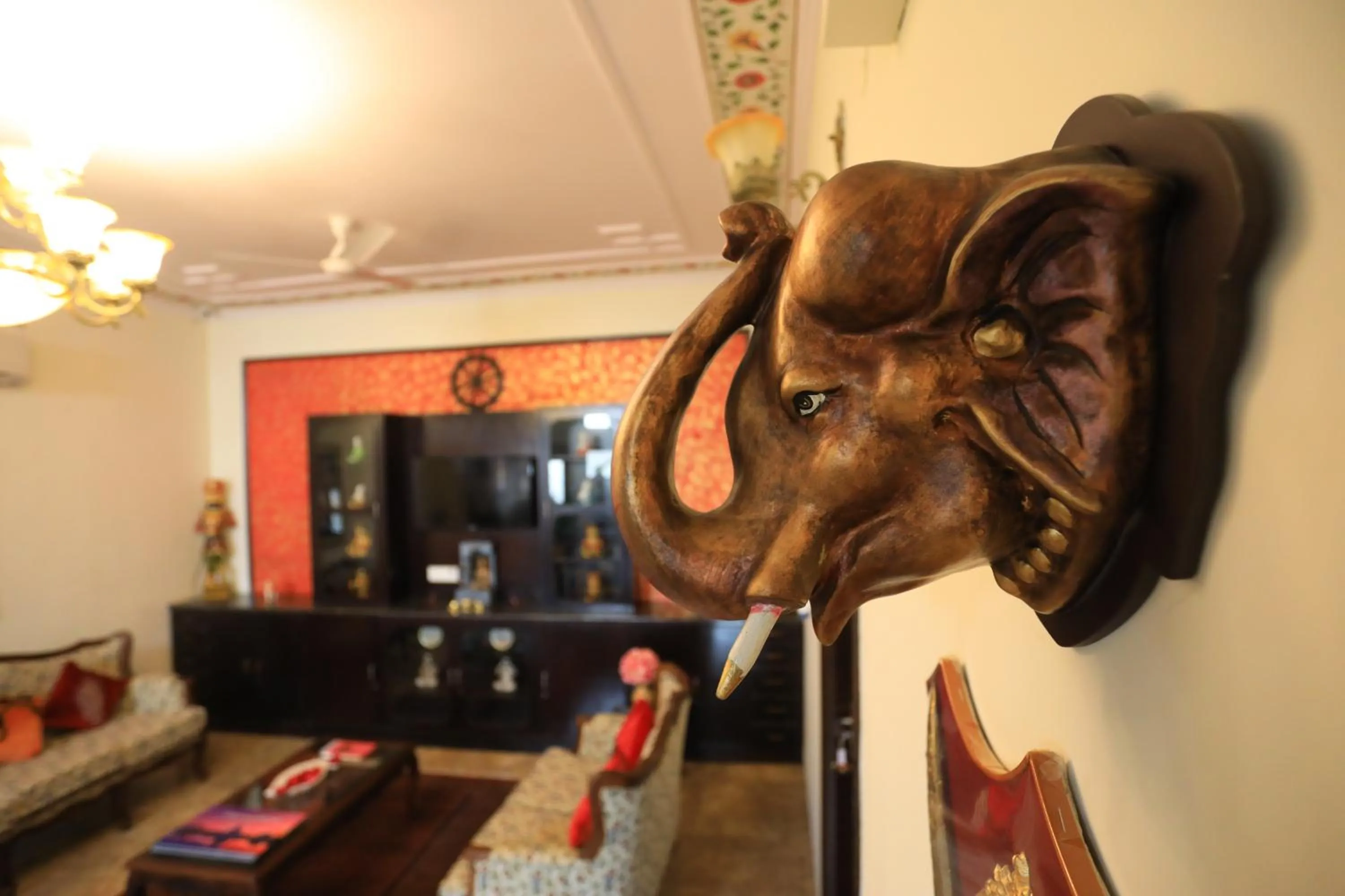 Lobby or reception in Harnawa Haveli - A Boutique Heritage Stay