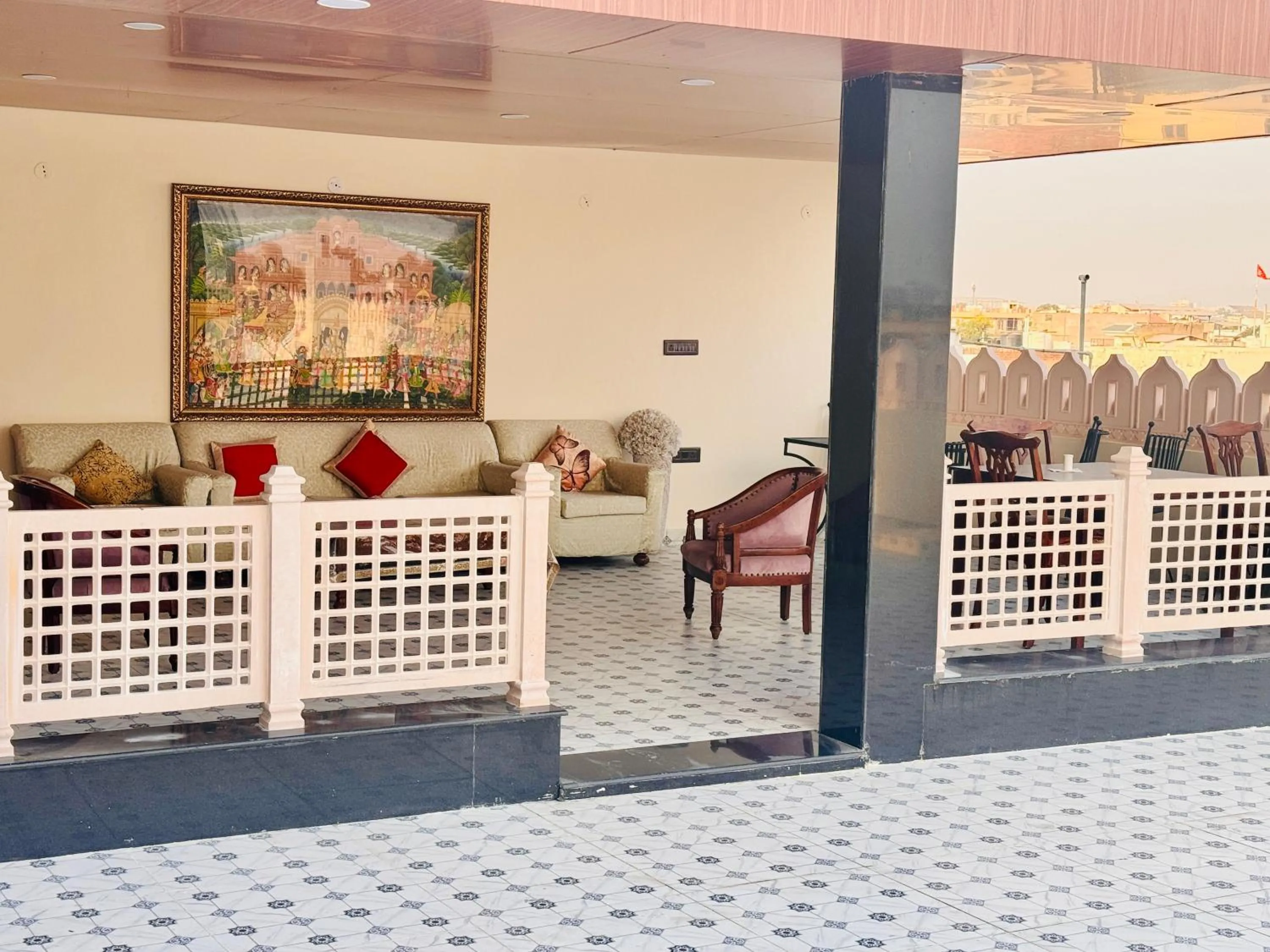 Balcony/Terrace in Harnawa Haveli - A Boutique Heritage Stay